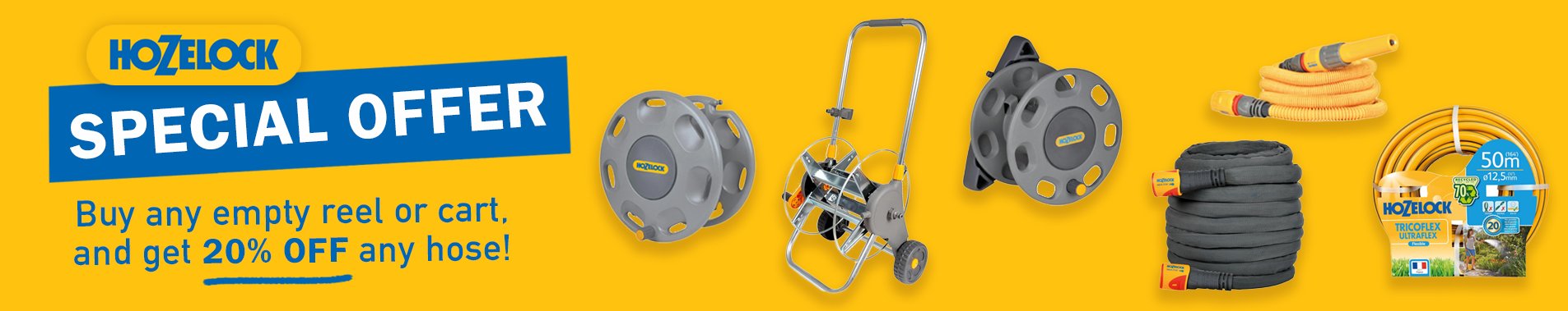 Hozelock reel and hose offer