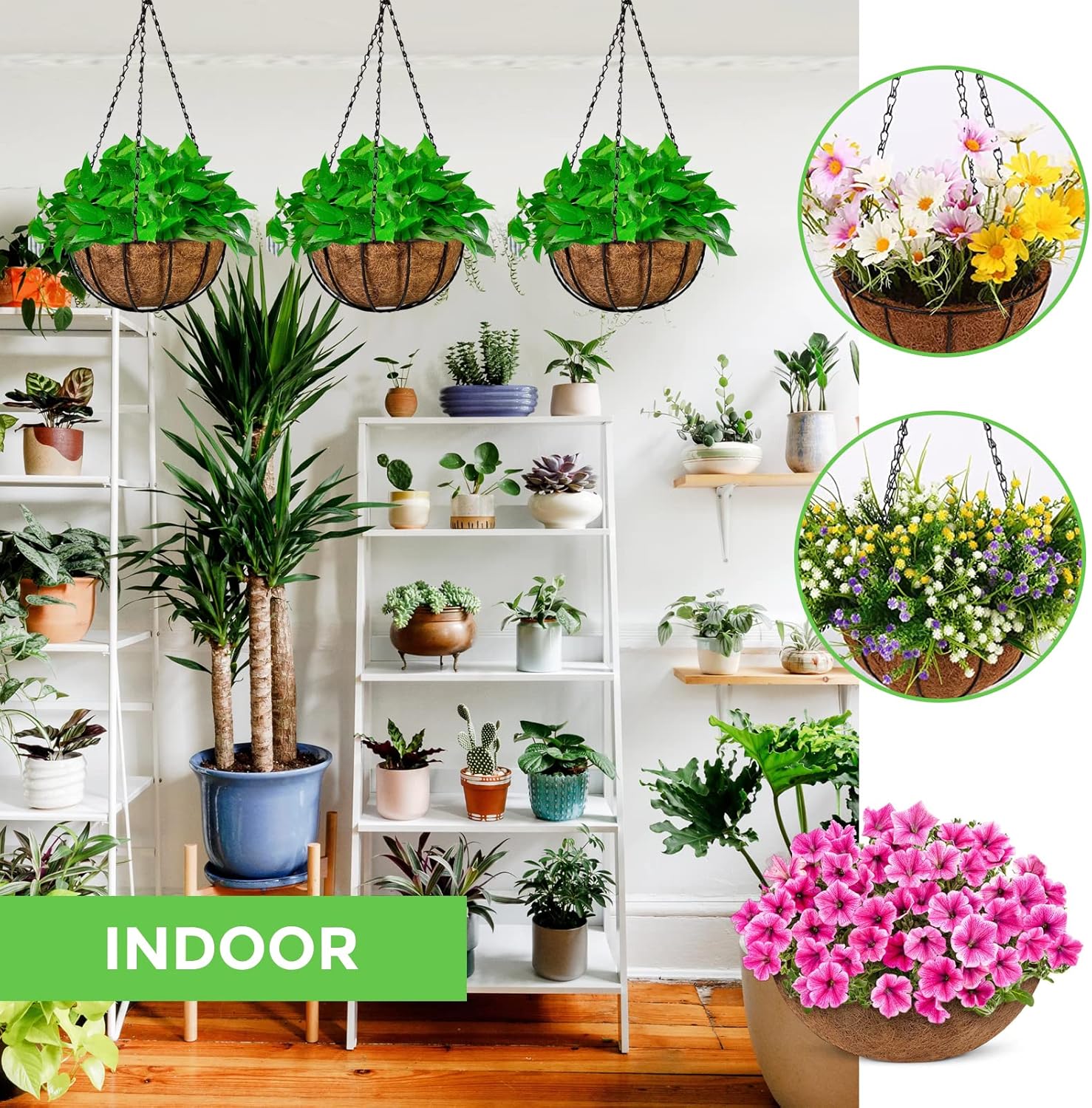 Down to Earth Coco Liners for Hanging Baskets - various sizes