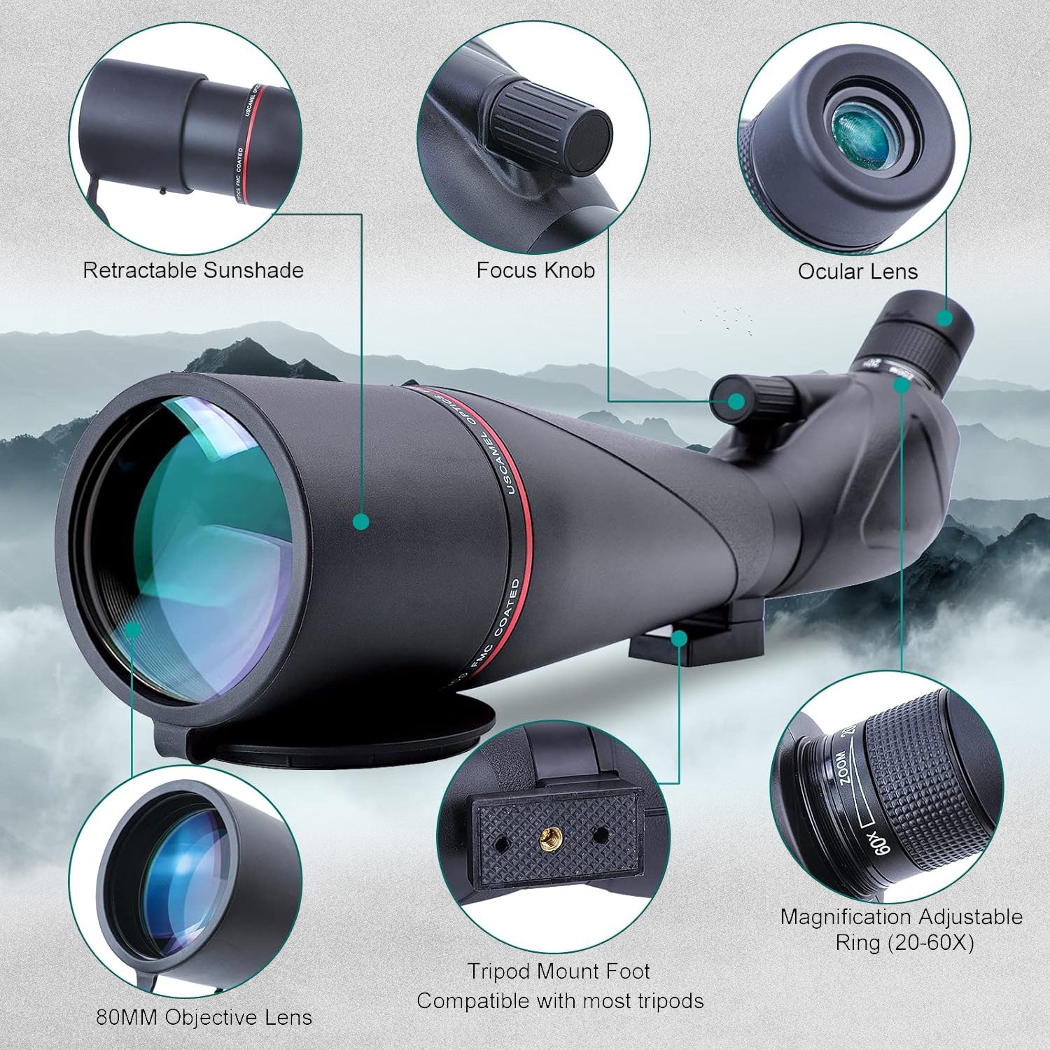 Avalon Venture HD Spotting Scope - 60mm