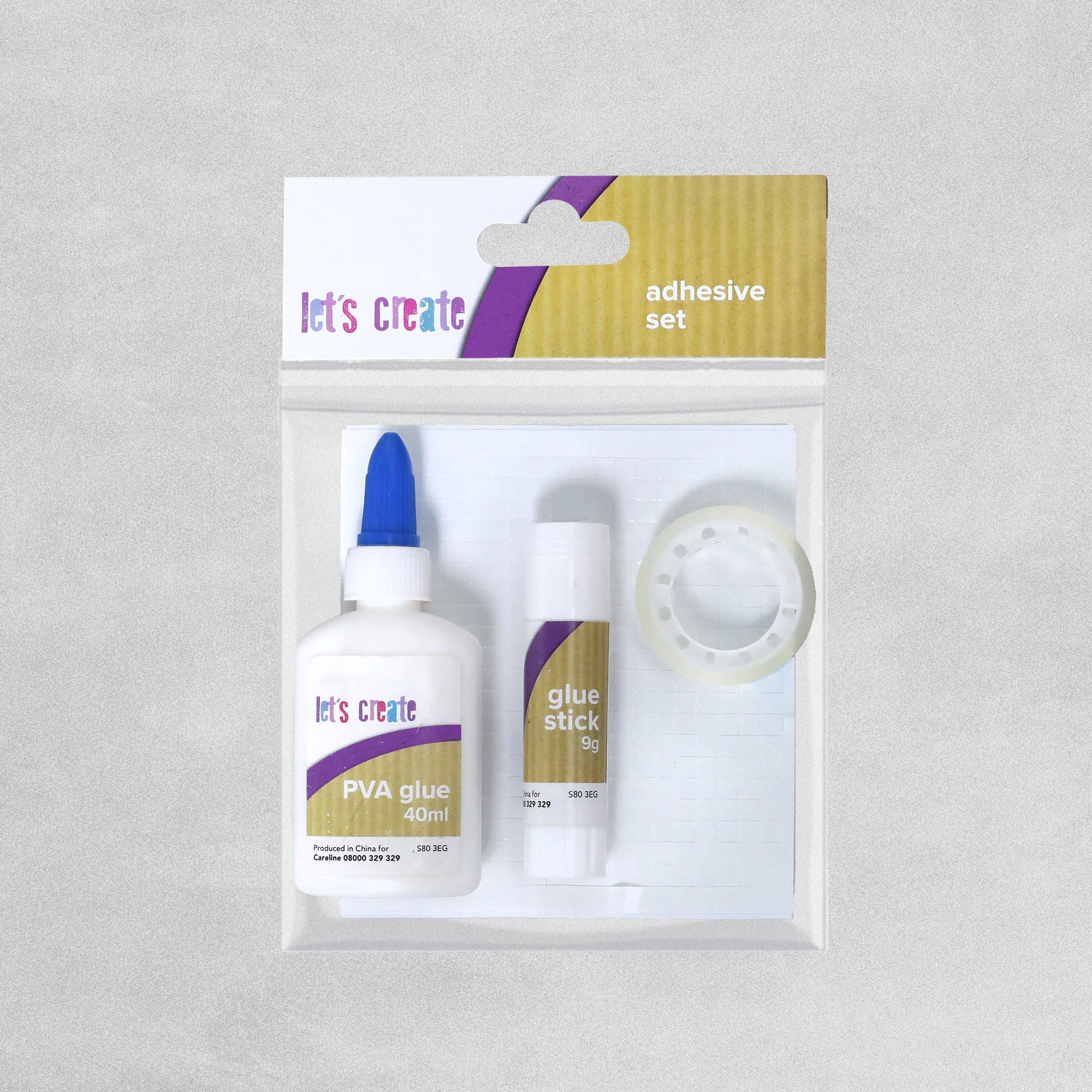 Adhesive Crafting Set - 4pcs