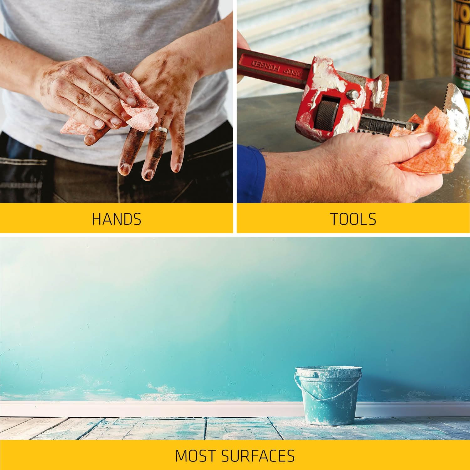 EverBuild Multi-Use Anti-Bacterial Wonder Wipes - 100 Wipes