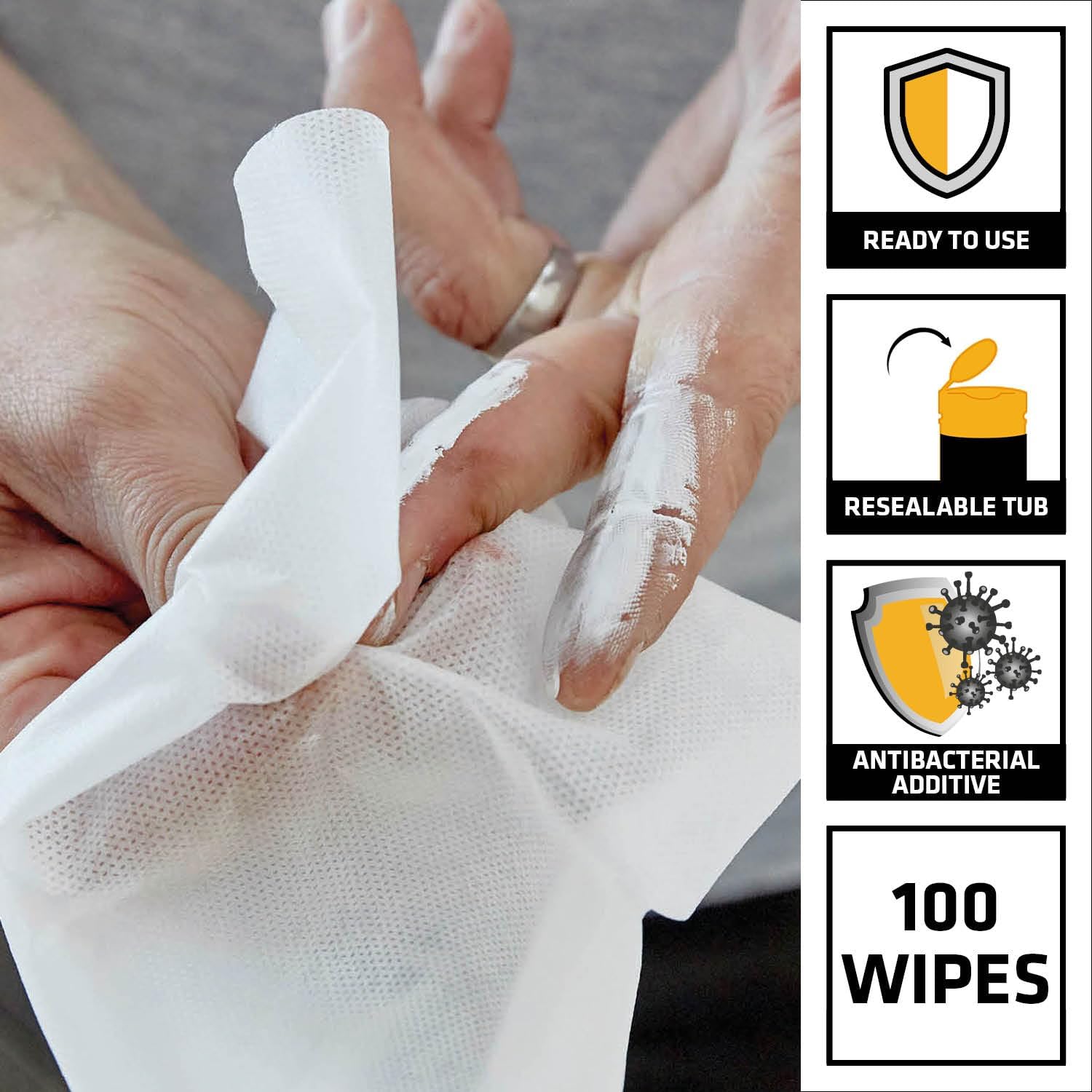 EverBuild Multi-Use Anti-Bacterial Wonder Wipes - 100 Wipes