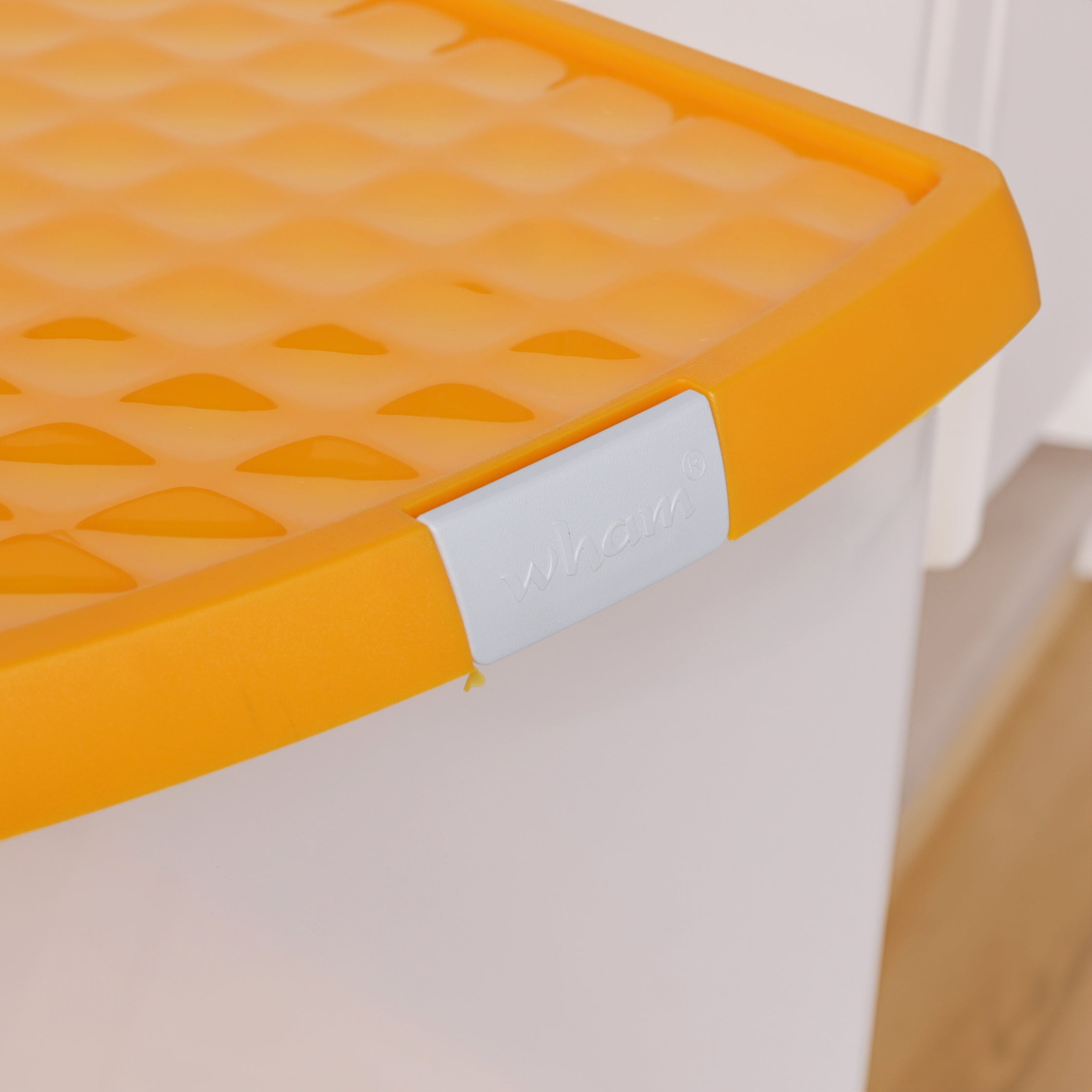 Wham Clip Rectangle Storage Box With Lid - 21.5L - 8.02 various Lid Colours