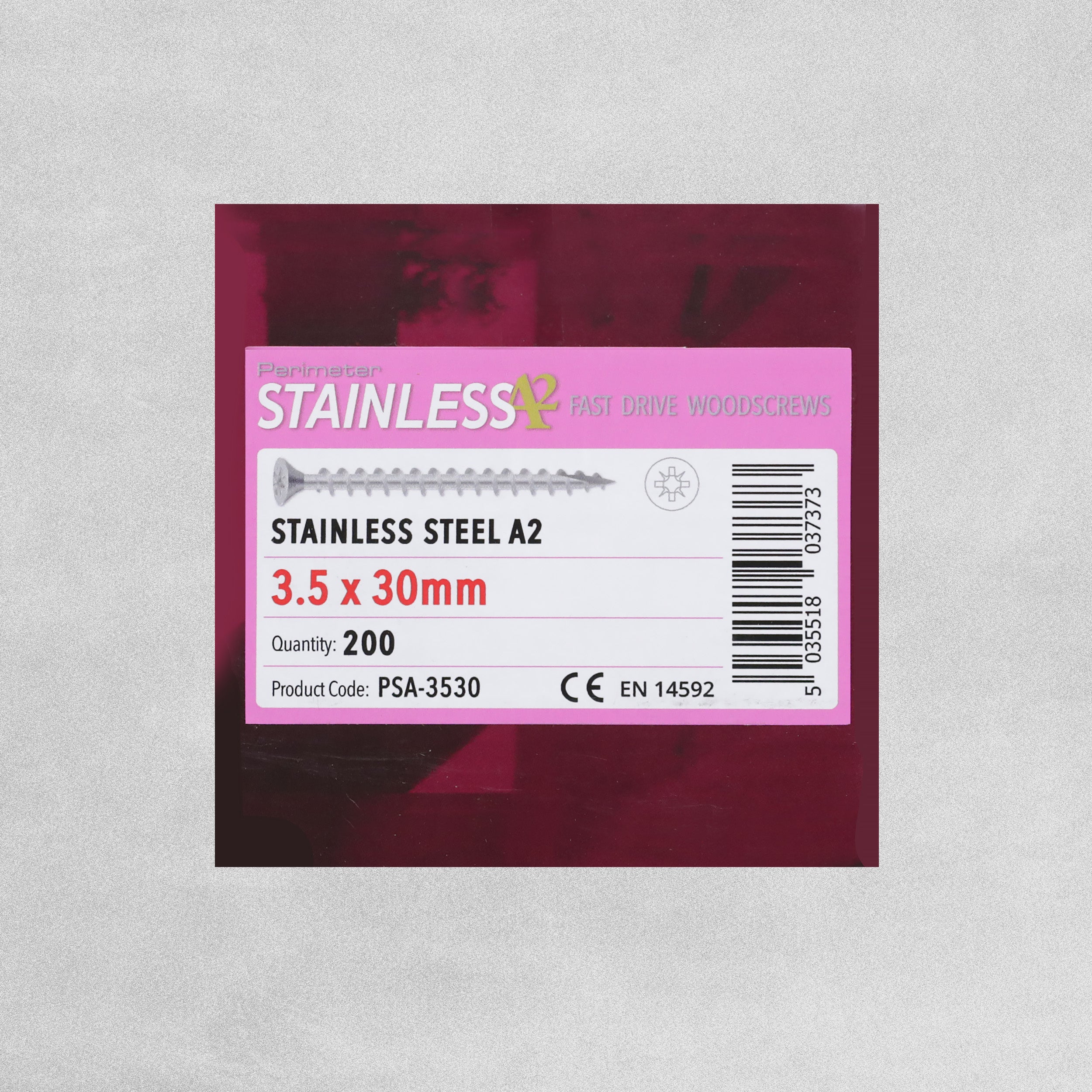 Perimeter Stainless Steel A2 Wood Screws - 3.5 x 30mm - Pack of 200