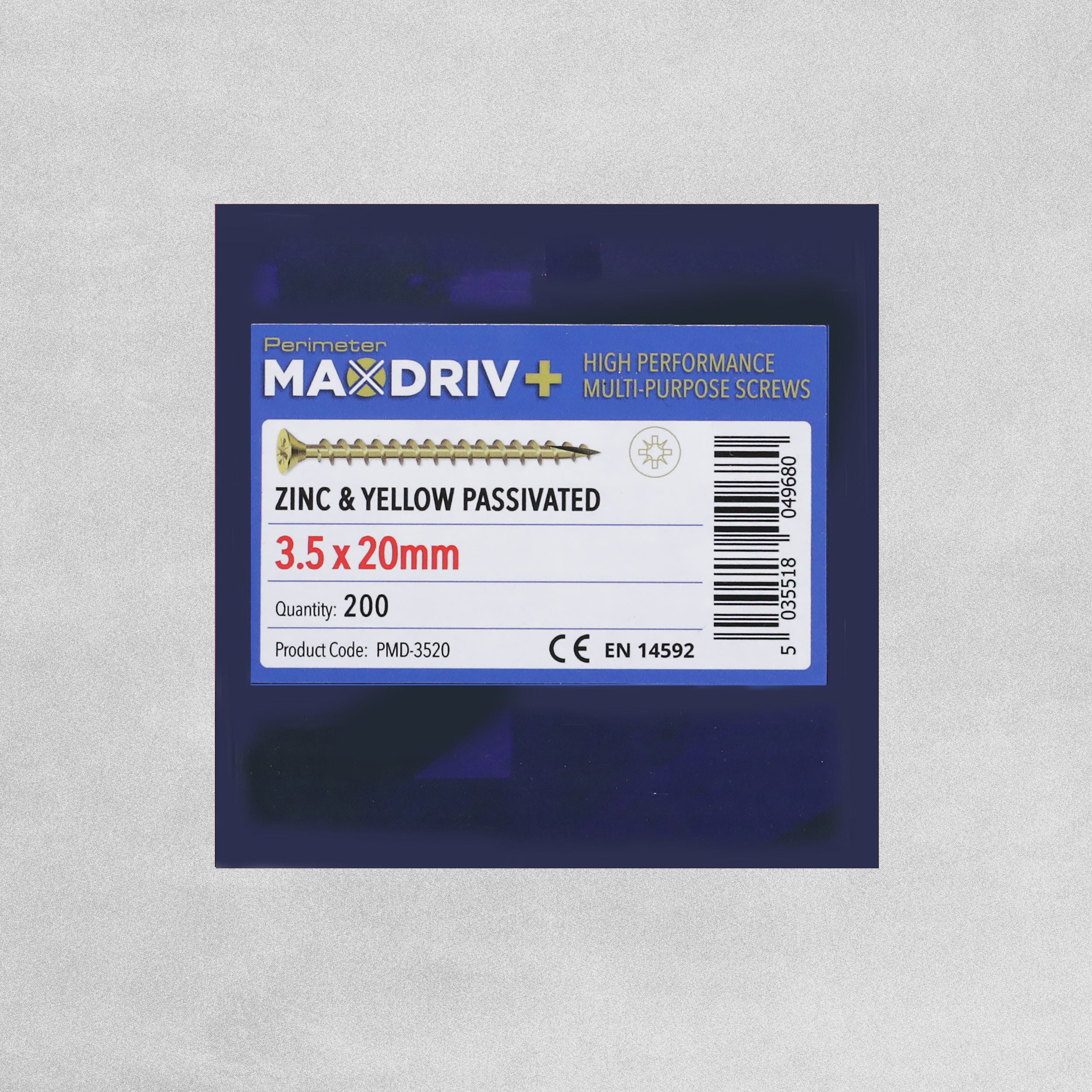 Perimeter MaxDriv Traditional Multi Purpose Screws 3.5 x 20mm - Pack of 200