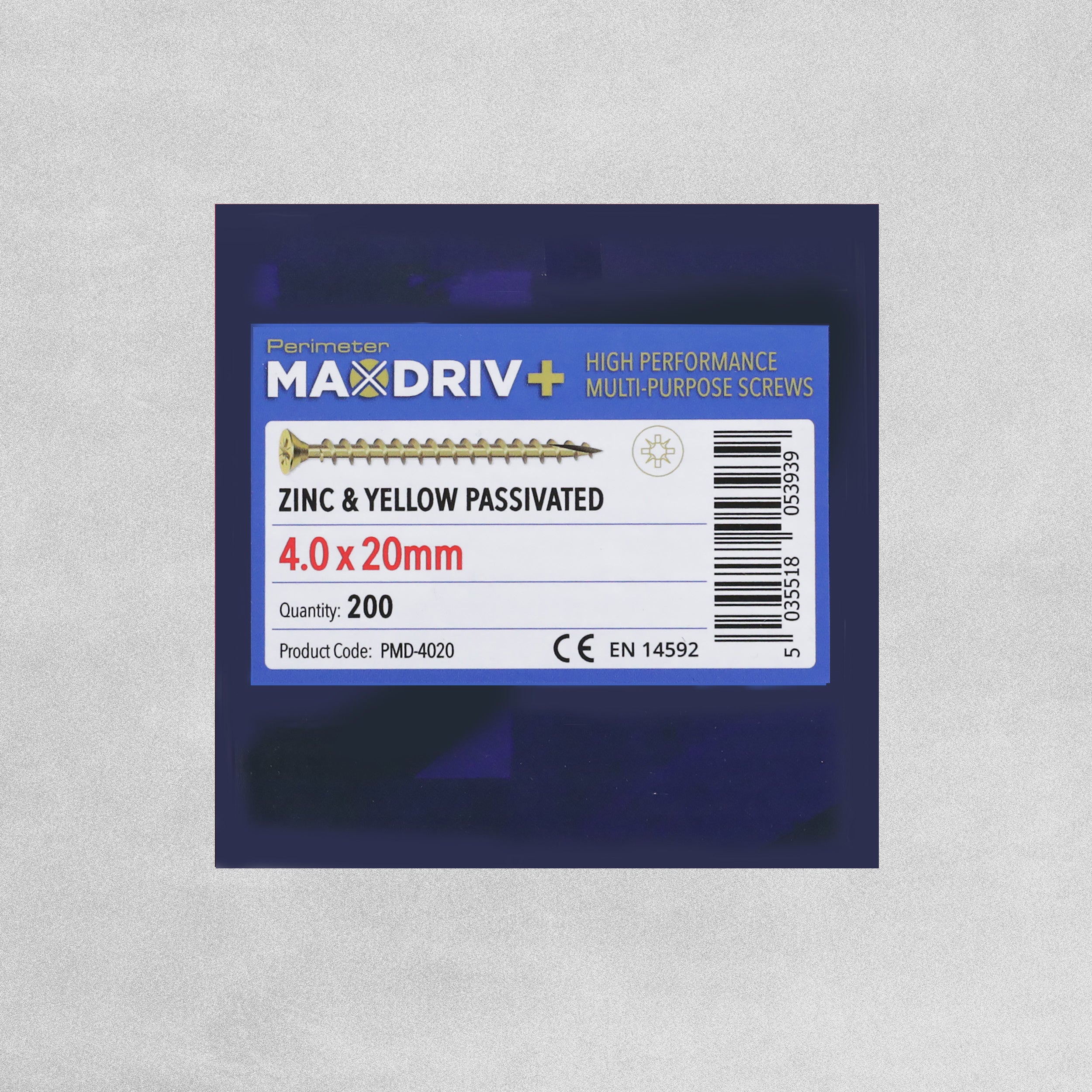 Perimeter MaxDriv Traditional Multi Purpose Screws 4.0 x 20mm - Pack of 200