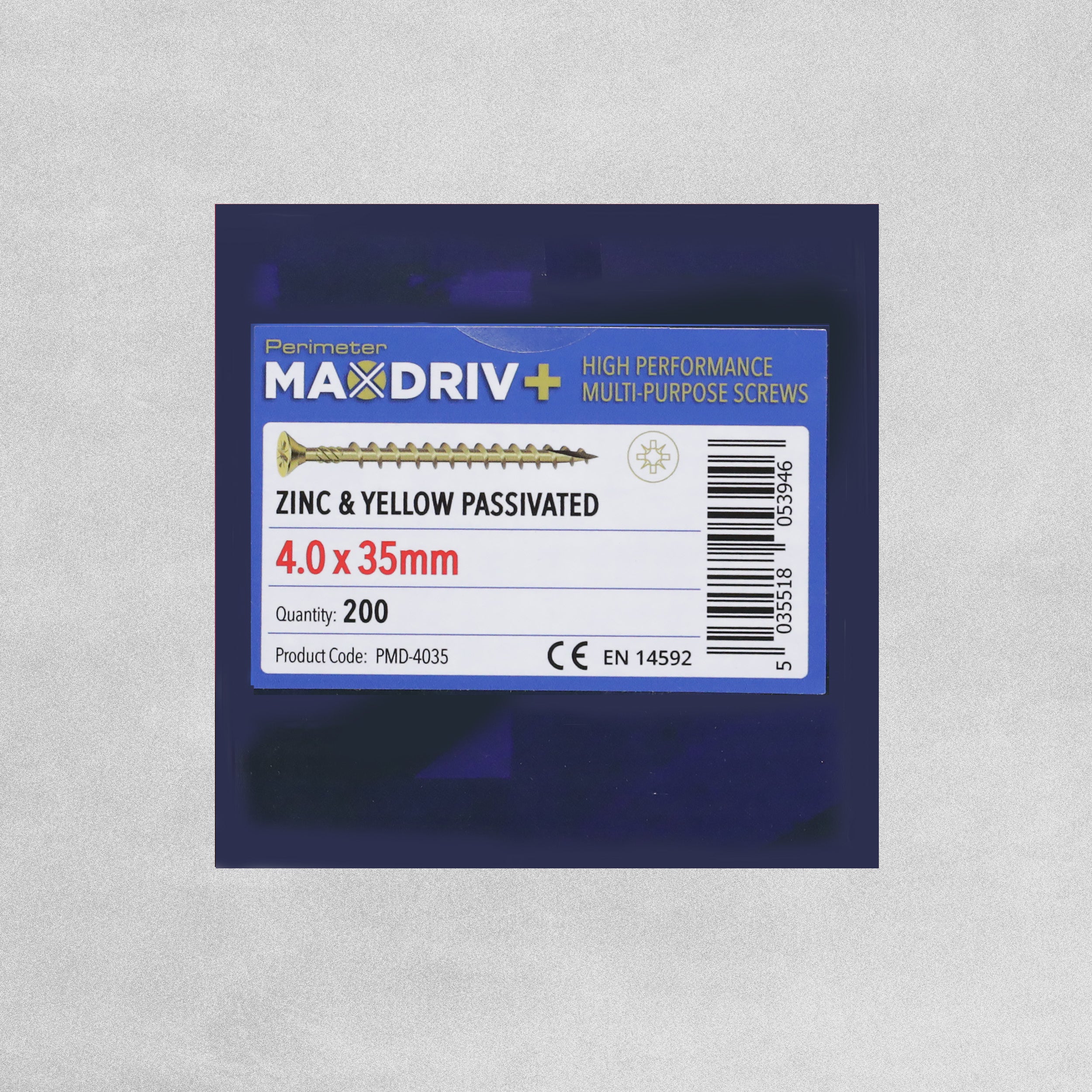 Perimeter MaxDriv Traditional Multi Purpose Screws 4.0 x 35mm - Pack of 200