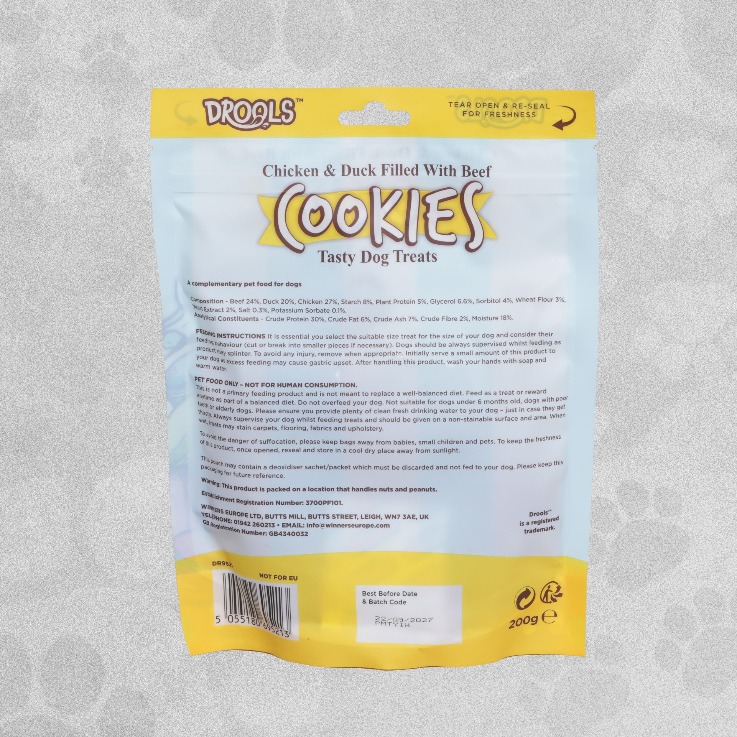 Drools Cookies Tasty Dog Treats 200g Various Flavours