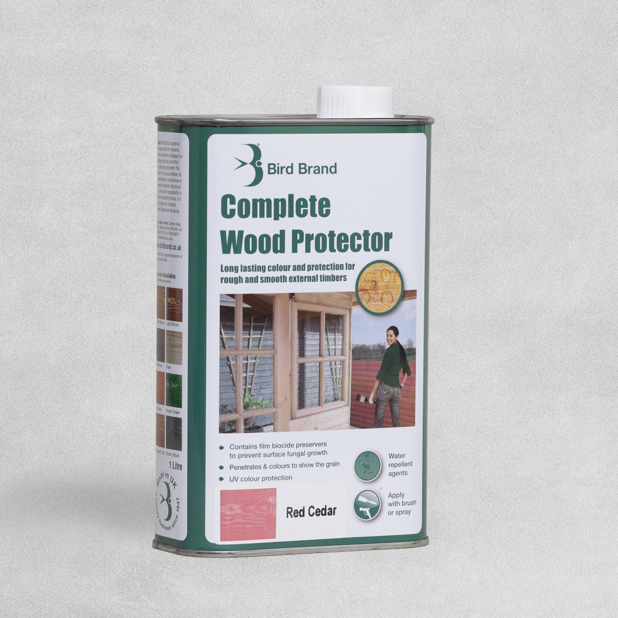 Bird Brand Complete Exterior Wood Protector -1L Various Colours