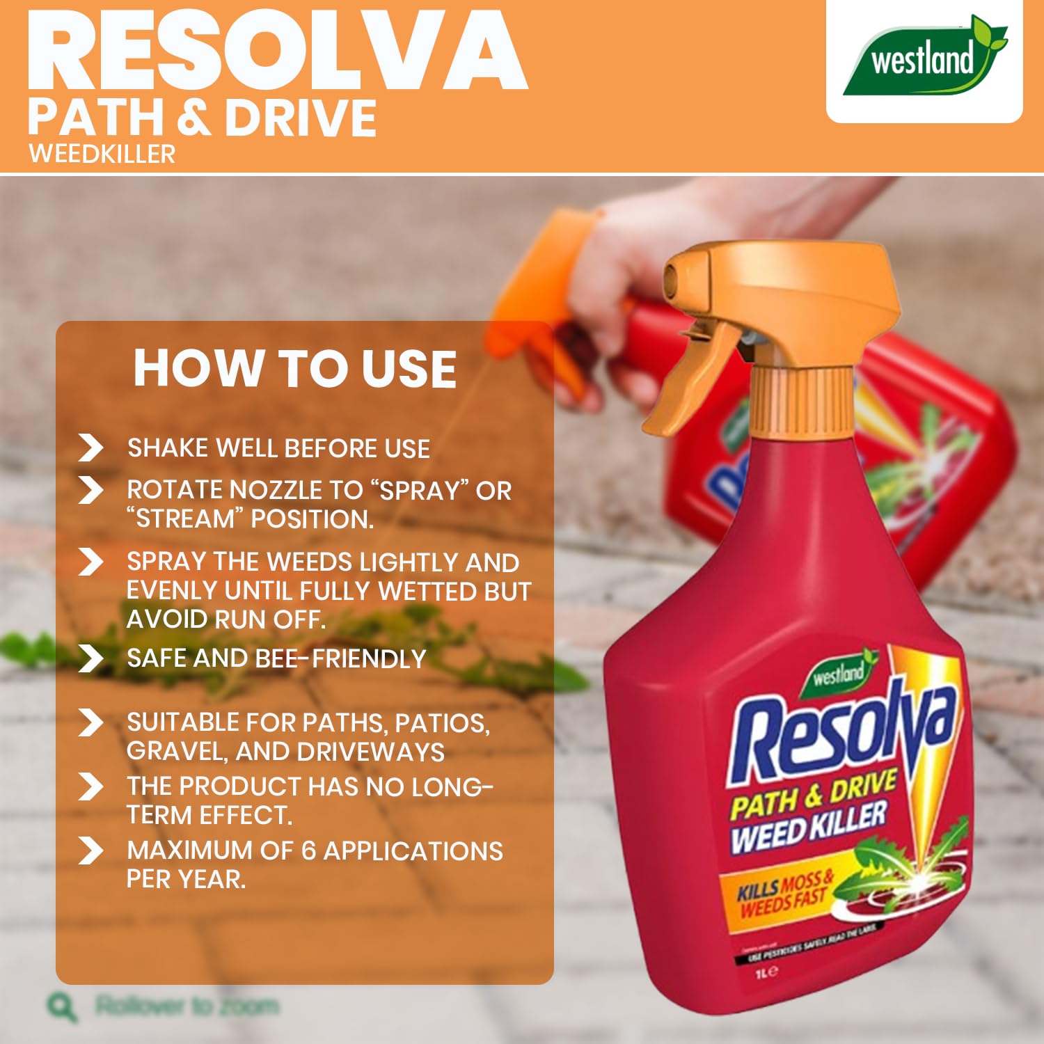 Resolva Path & Drive Weedkiller RTU 1L