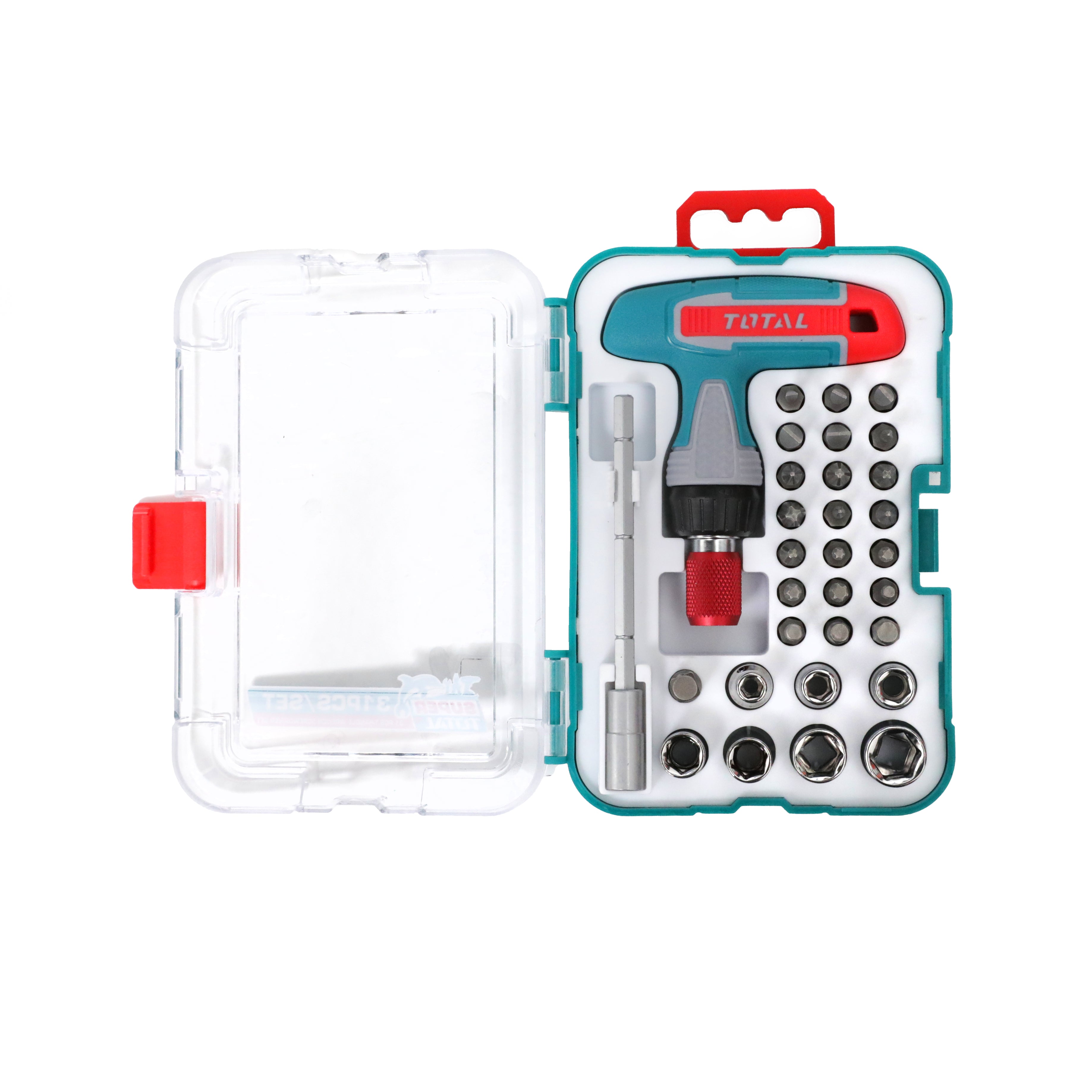 Total 31 Piece T-Handle Screwdriver Set - TACSD30316