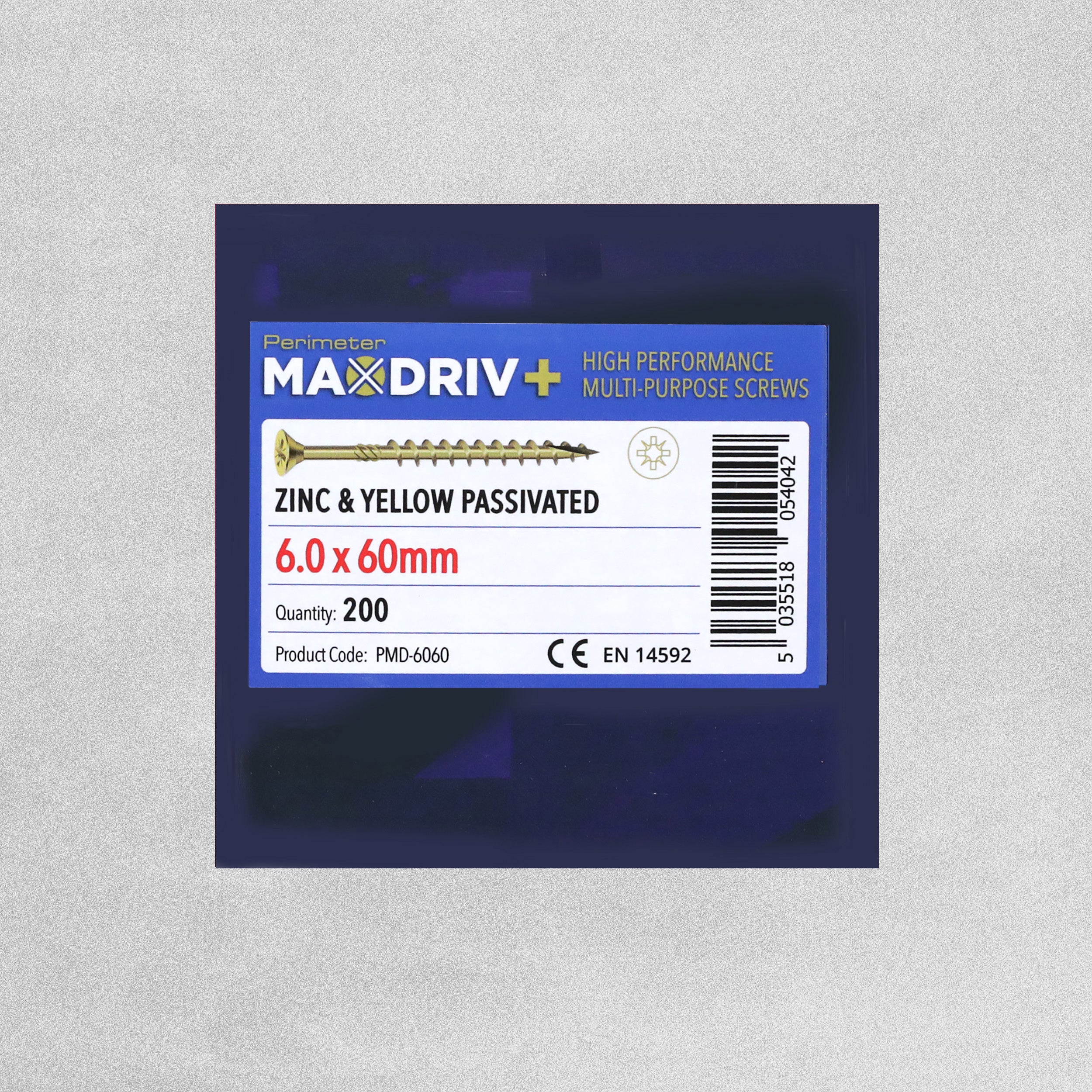 Perimeter MaxDriv Traditional Multi Purpose Screws 6.0 x 60mm - Pack of 200