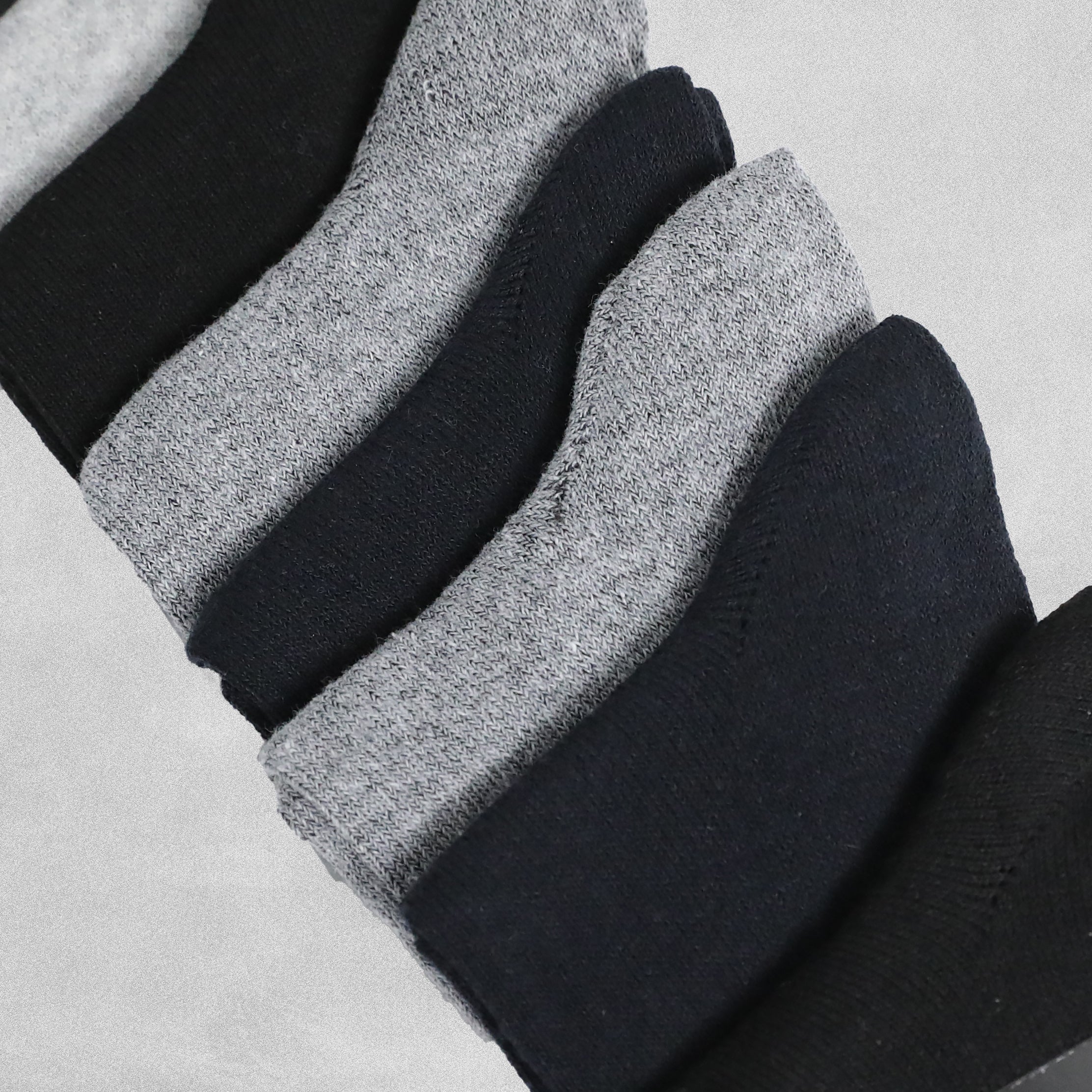 Cotton Rich Mens Socks Black UK 9-11 - 7 Pairs