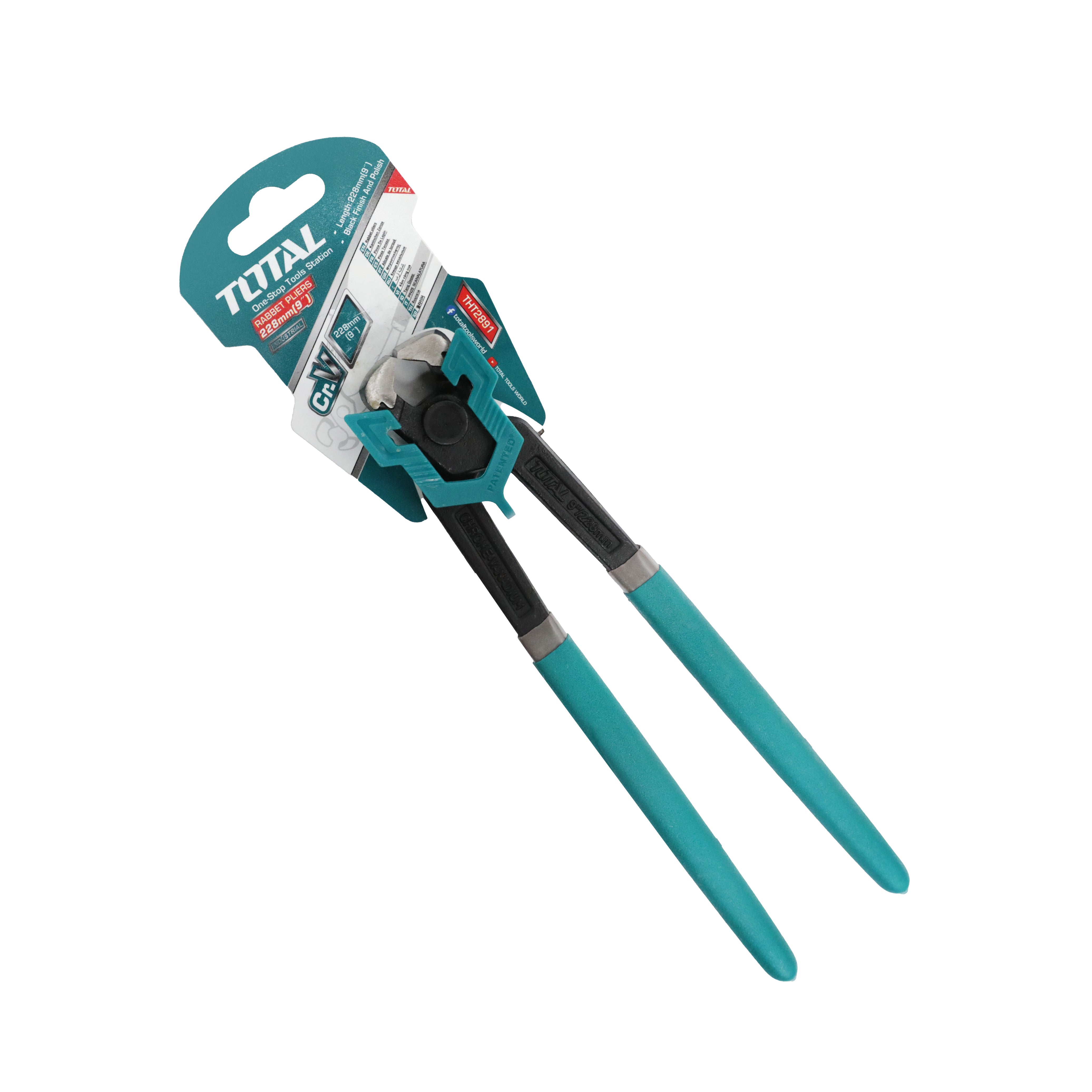 Total Industrial Rabbet Pliers 228mm 9" - THT2891