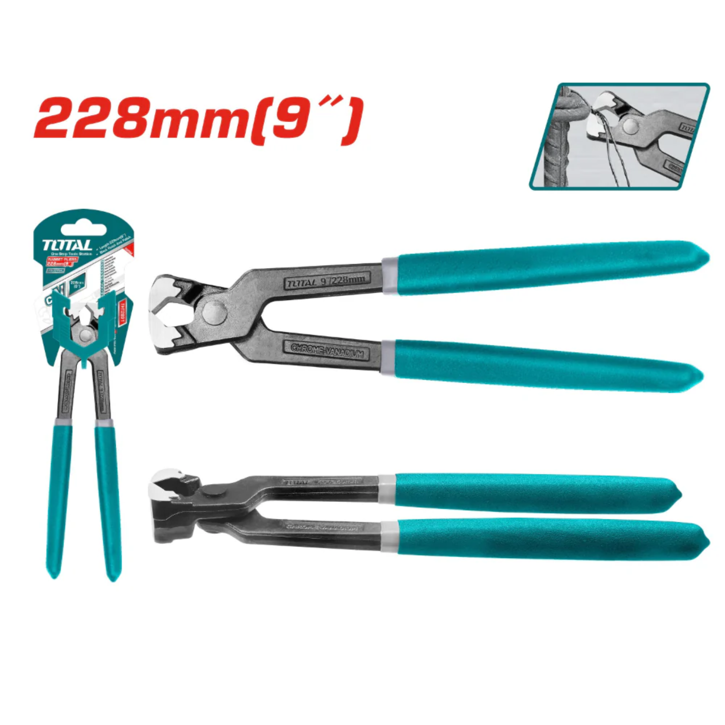 Total Industrial Rabbet Pliers 228mm 9" - THT2891