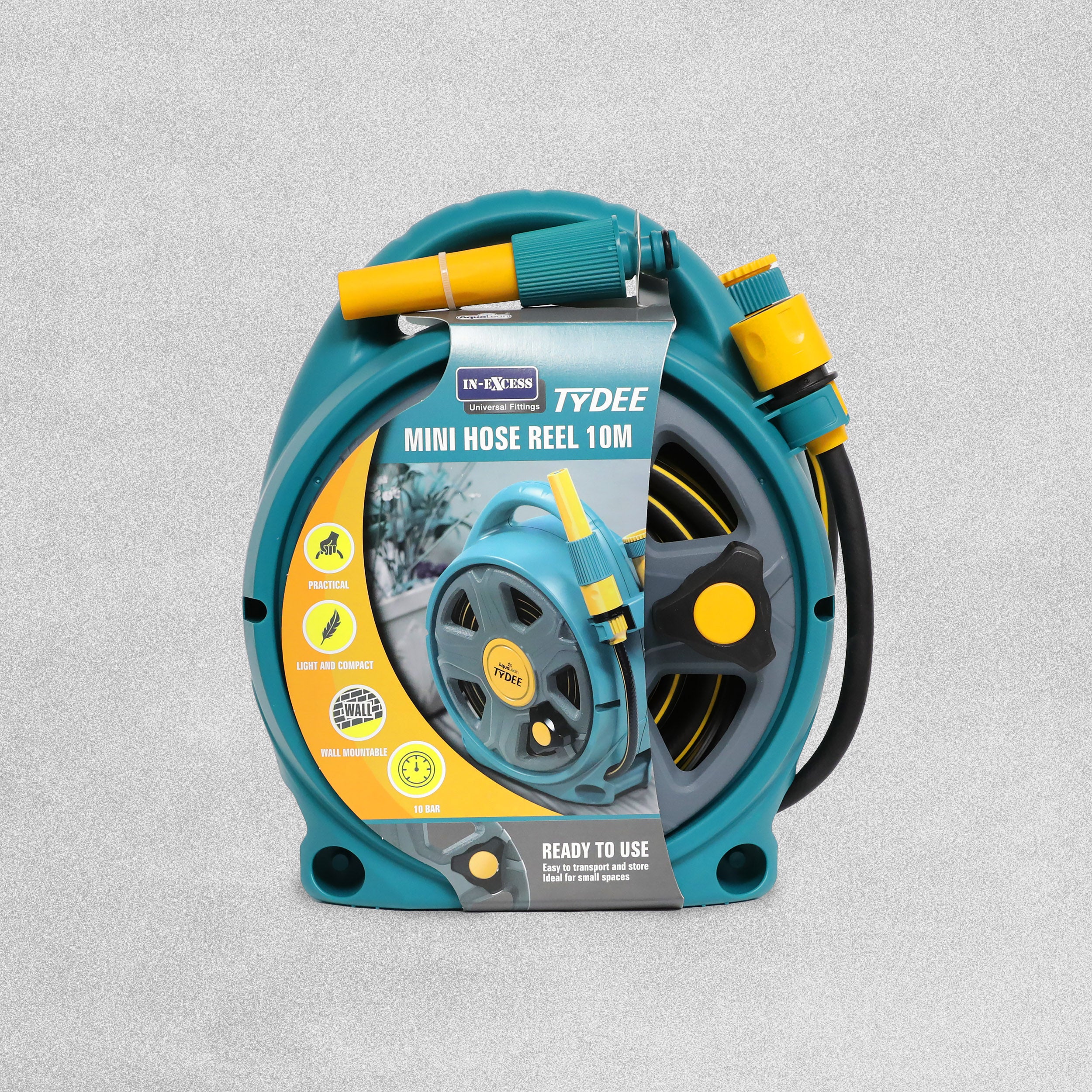 In-Excess Aqualean Tydee Mini Hose Reel - 10m