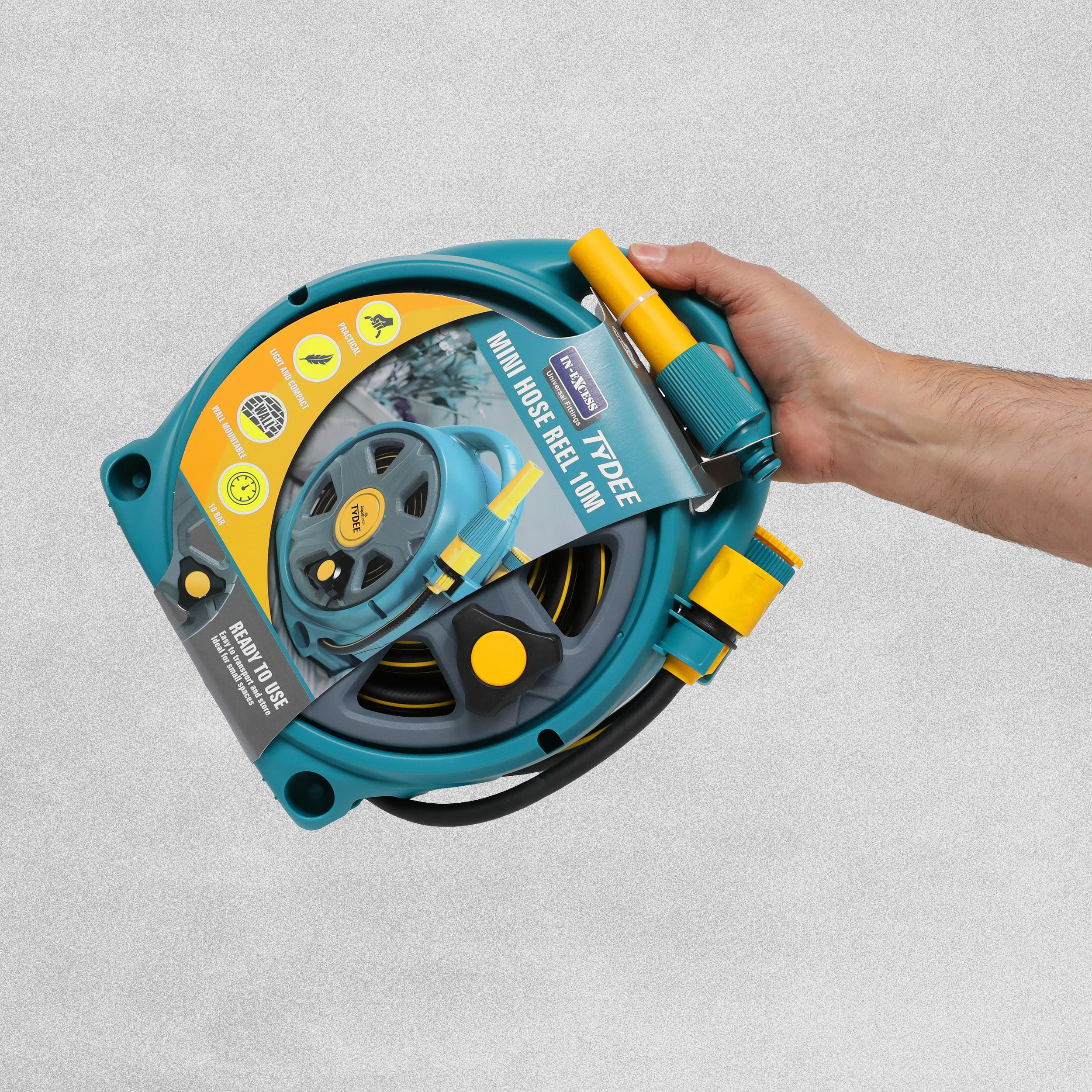 In-Excess Aqualean Tydee Mini Hose Reel - 10m