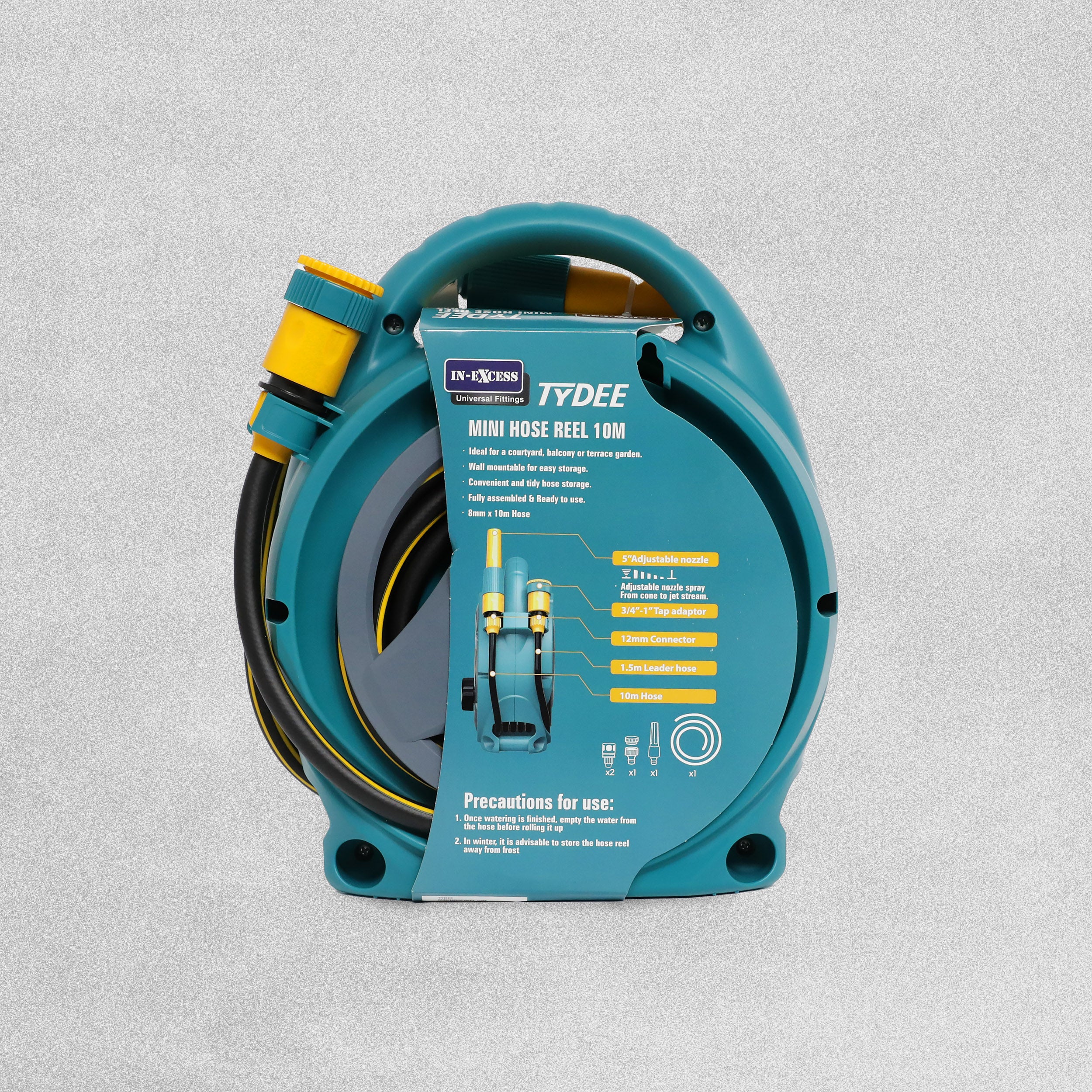 In-Excess Aqualean Tydee Mini Hose Reel - 10m