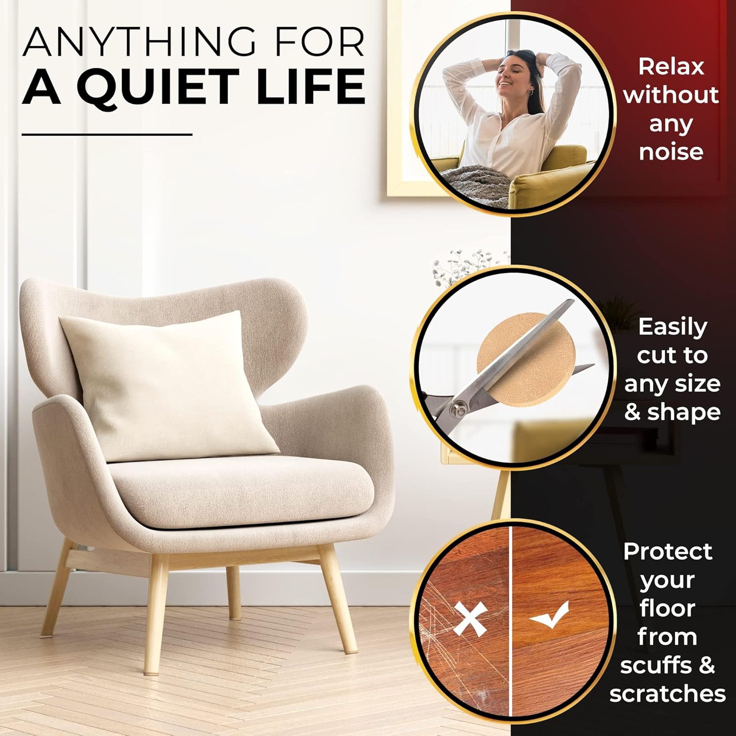 DIY Doctor Furniture Felt Pads - 310pcs