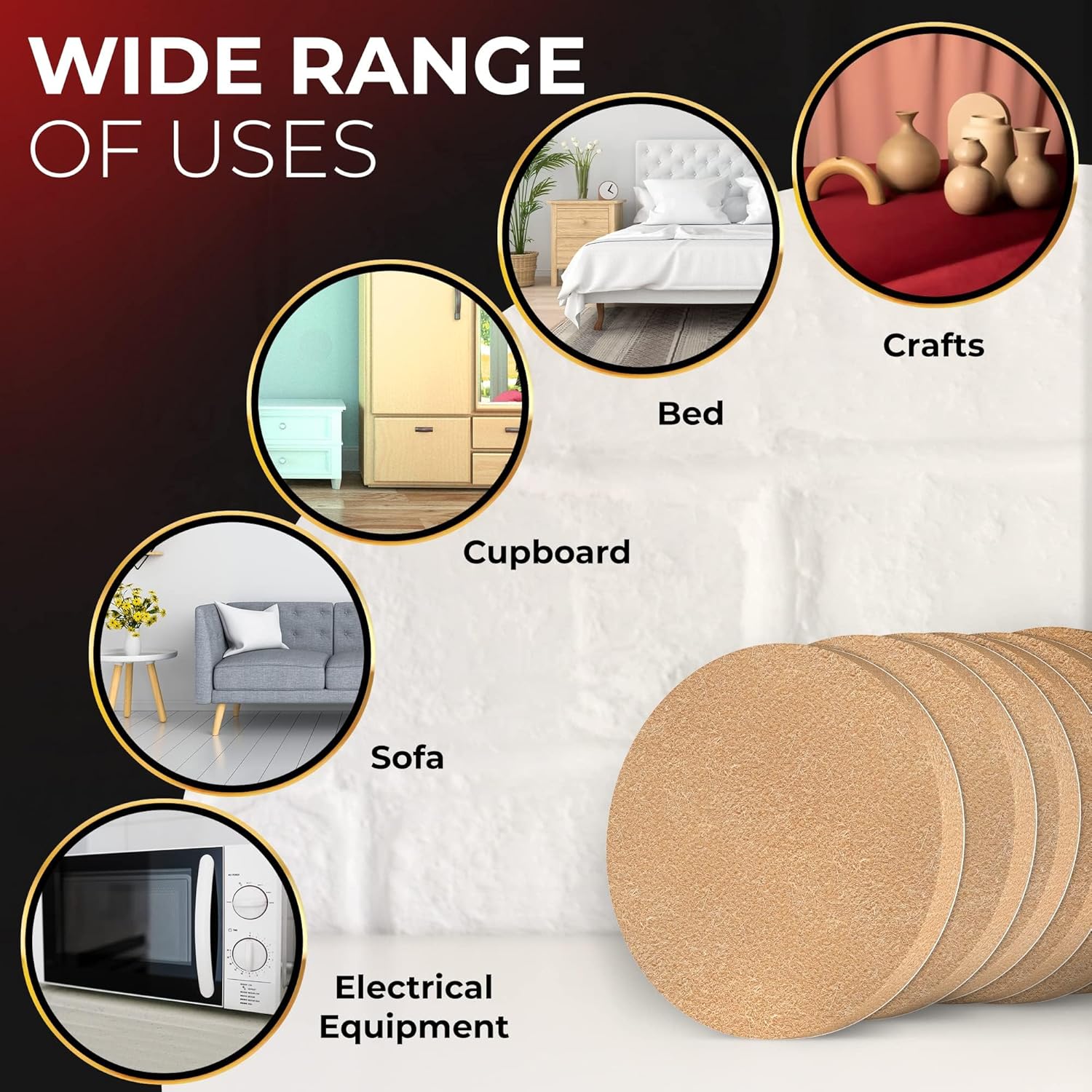 DIY Doctor Furniture Felt Pads - 310pcs