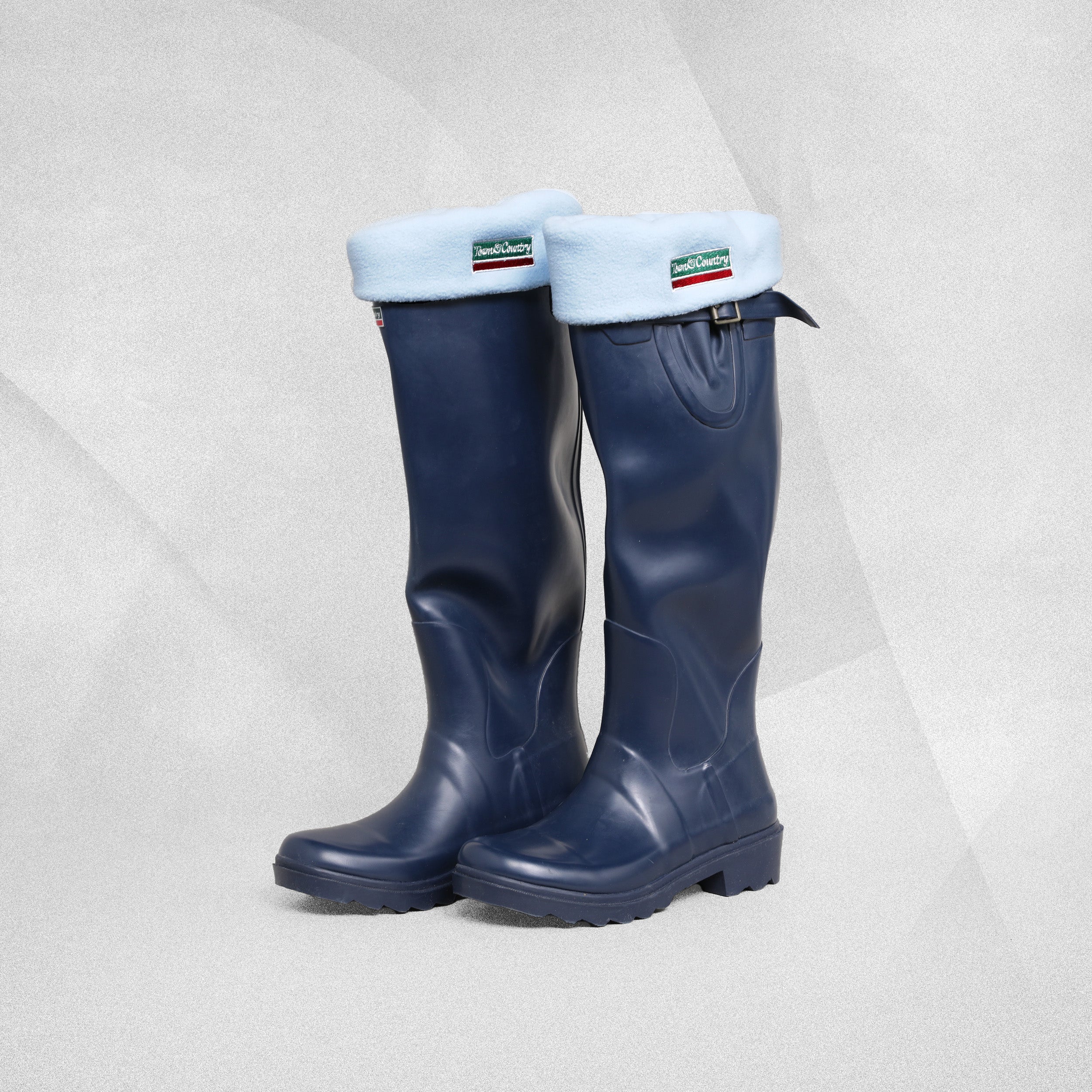 Town & Country Fleece Boot Sox - Wellington Boot Liners - Pale Blue