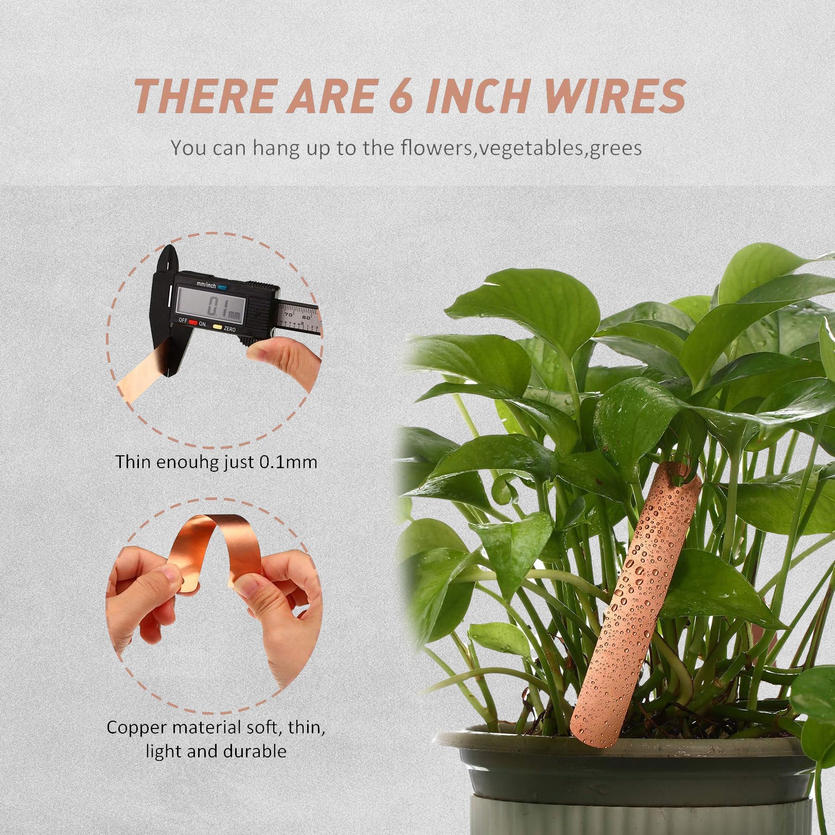 Copper Labels and Ties - 20pcs