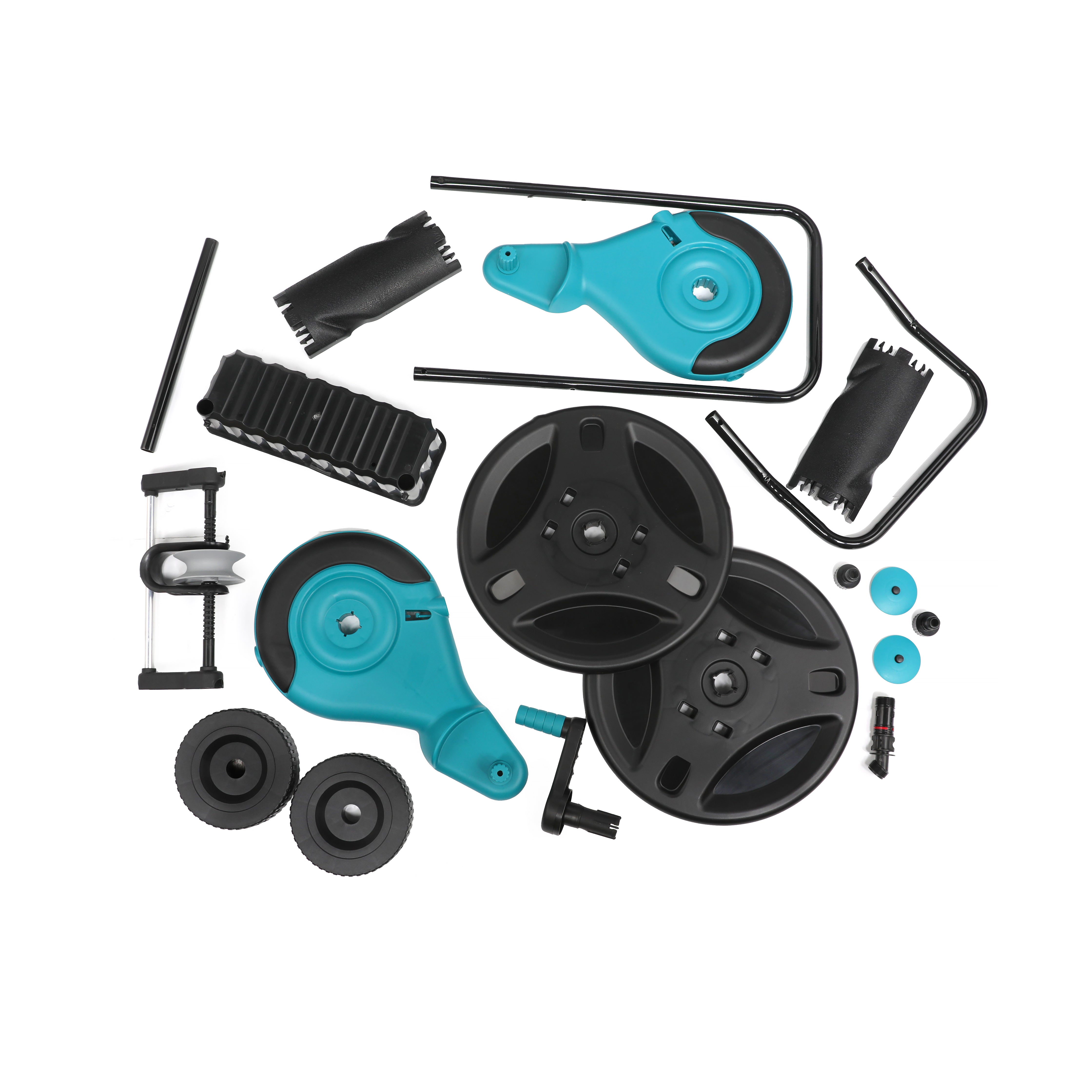 In-Excess Aqualean Premium Hose Cart with Hose Guide & Tool Tray