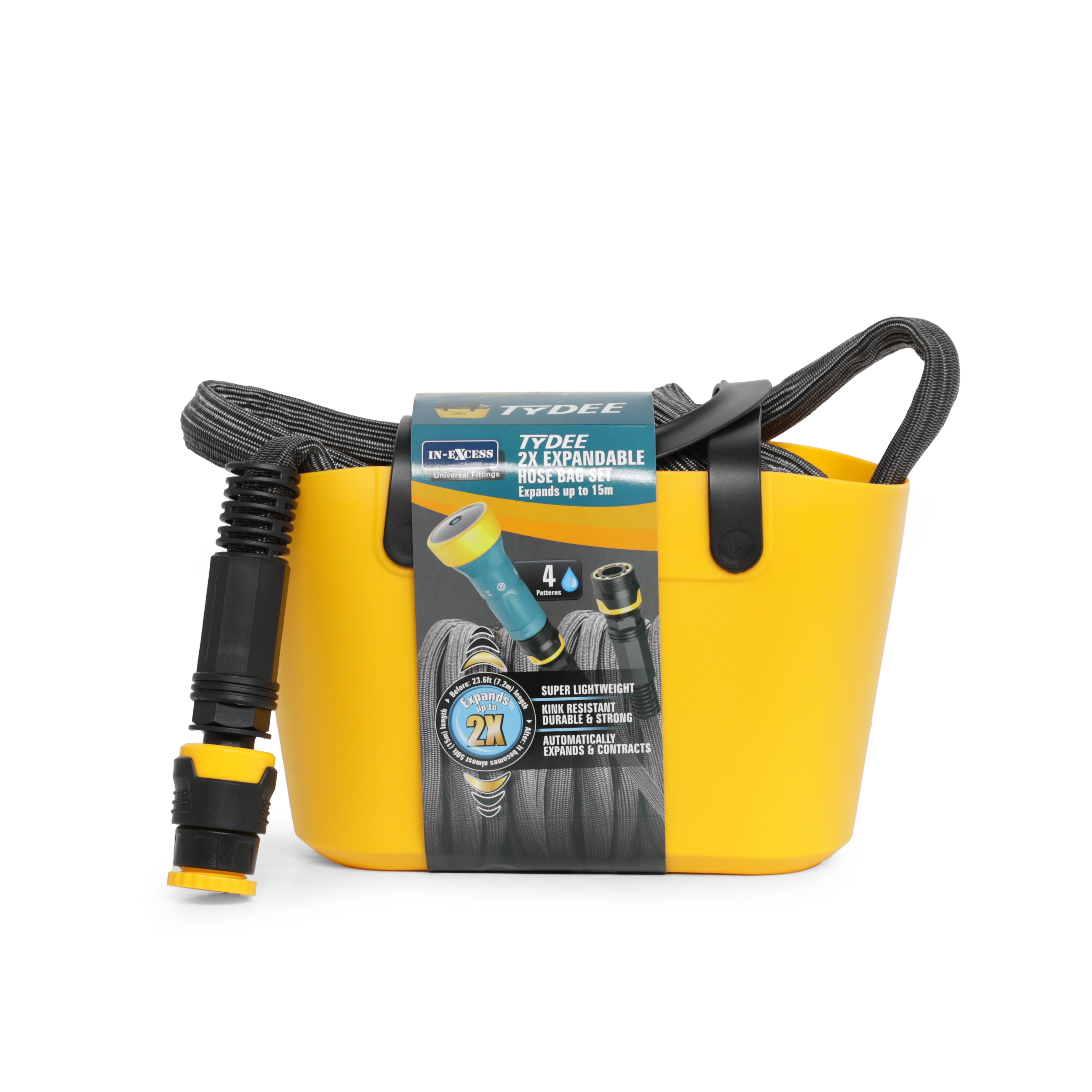 In-Excess Aqualean Tydee 2x Expandable Hose Bag Set - 15m