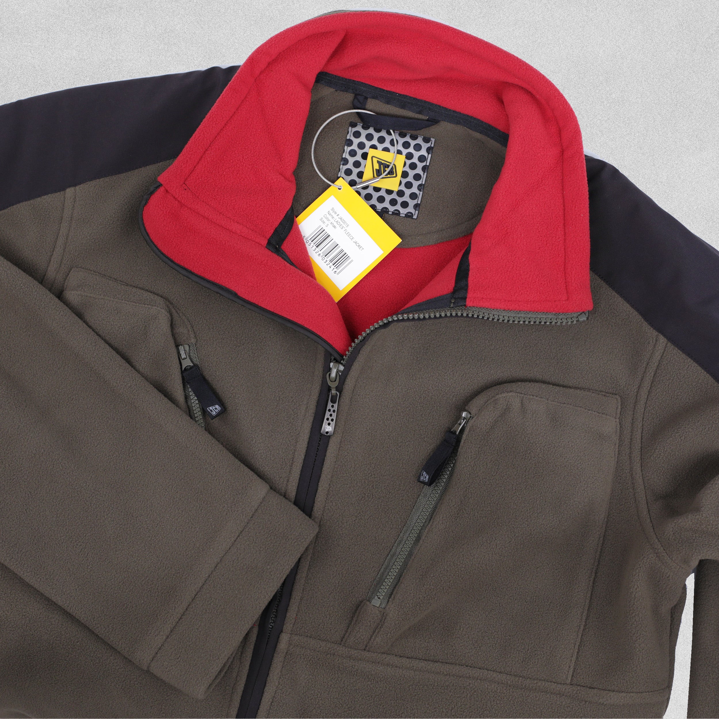 JCB Ladies Fleece Zip Neck Jacket