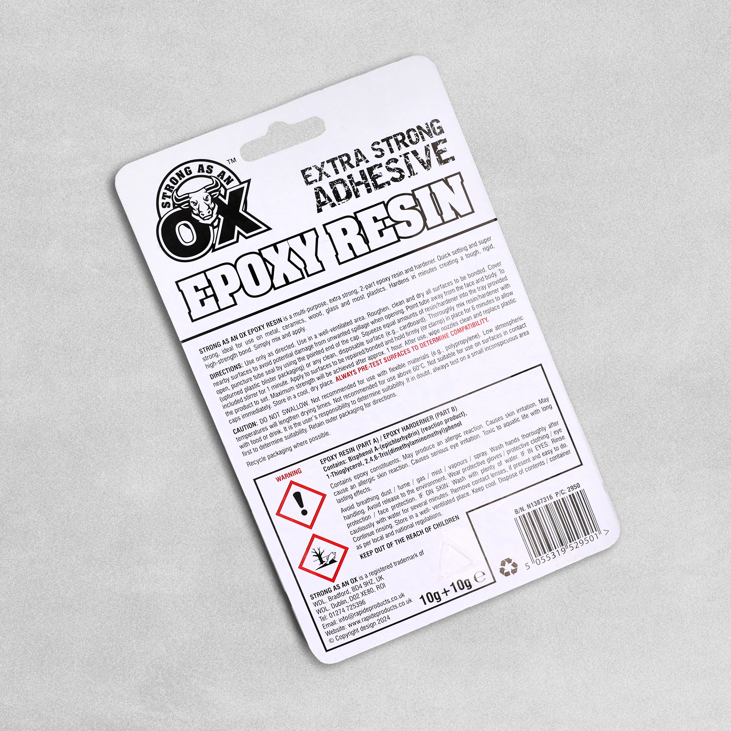 Strong As An Ox Extra Strong Epoxy Resin Tubes - 2PCS