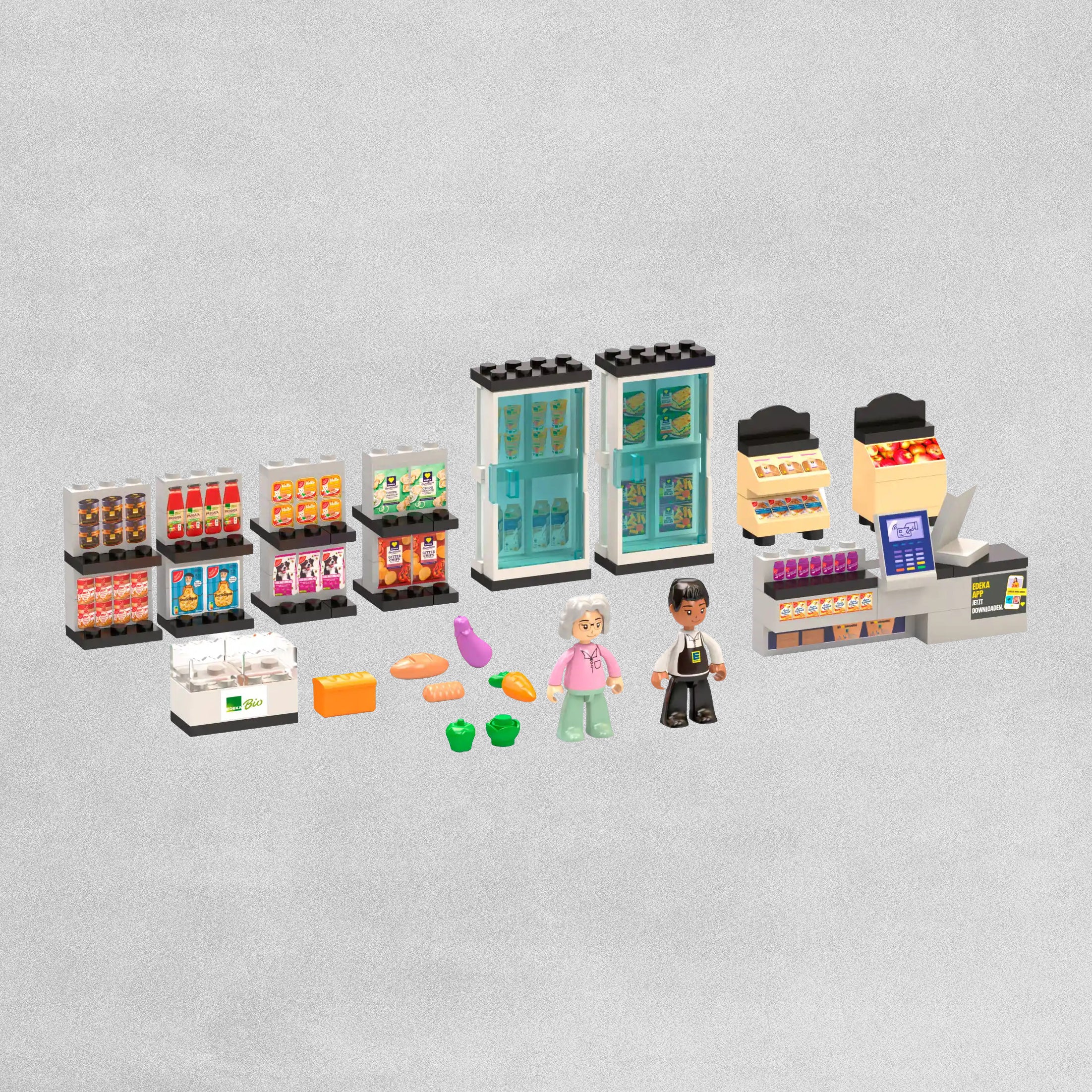 Blockz Buildable Checkout Set 106 Pieces Kids Shop Toy Age 6+