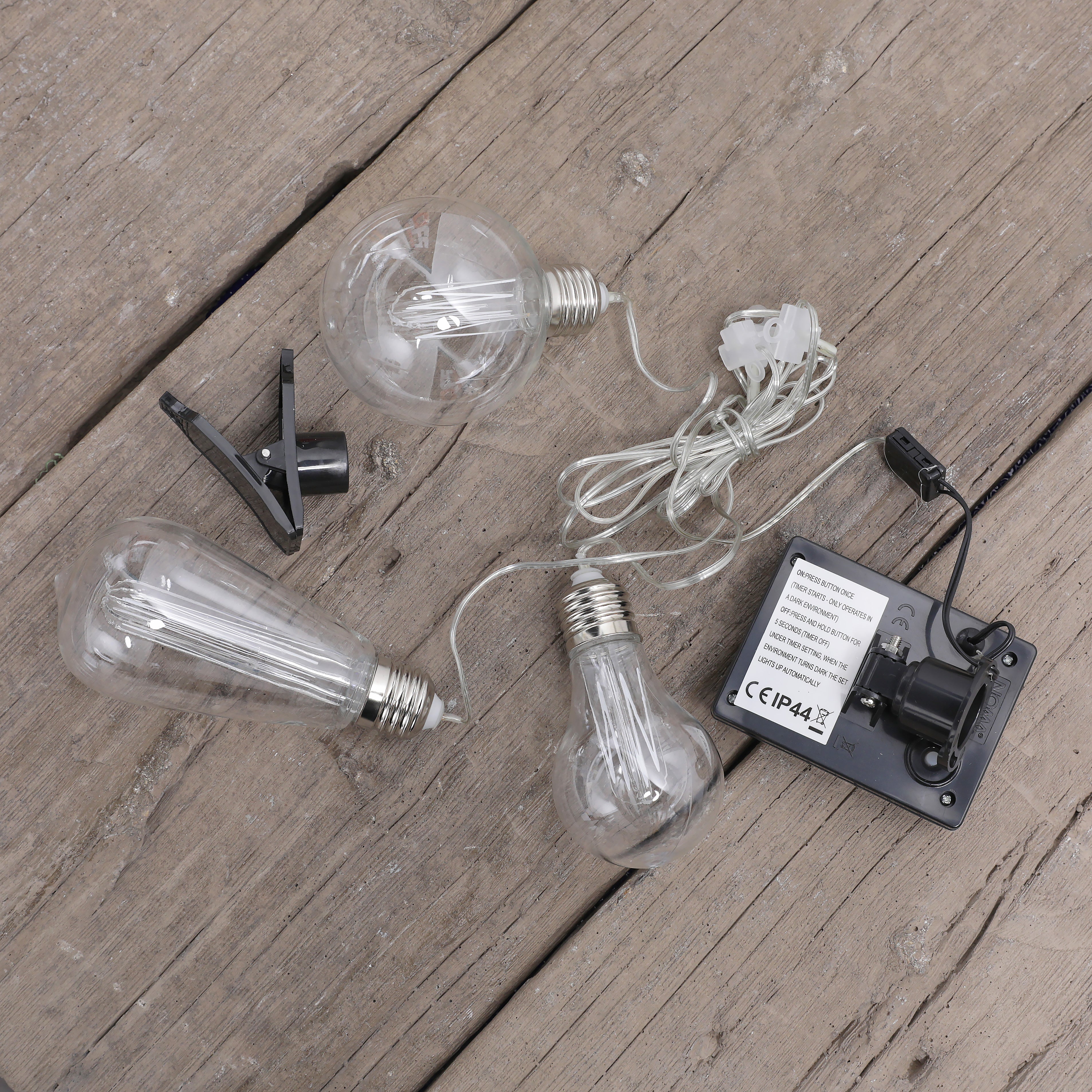 Noma 3 Bulb Solar Light Set