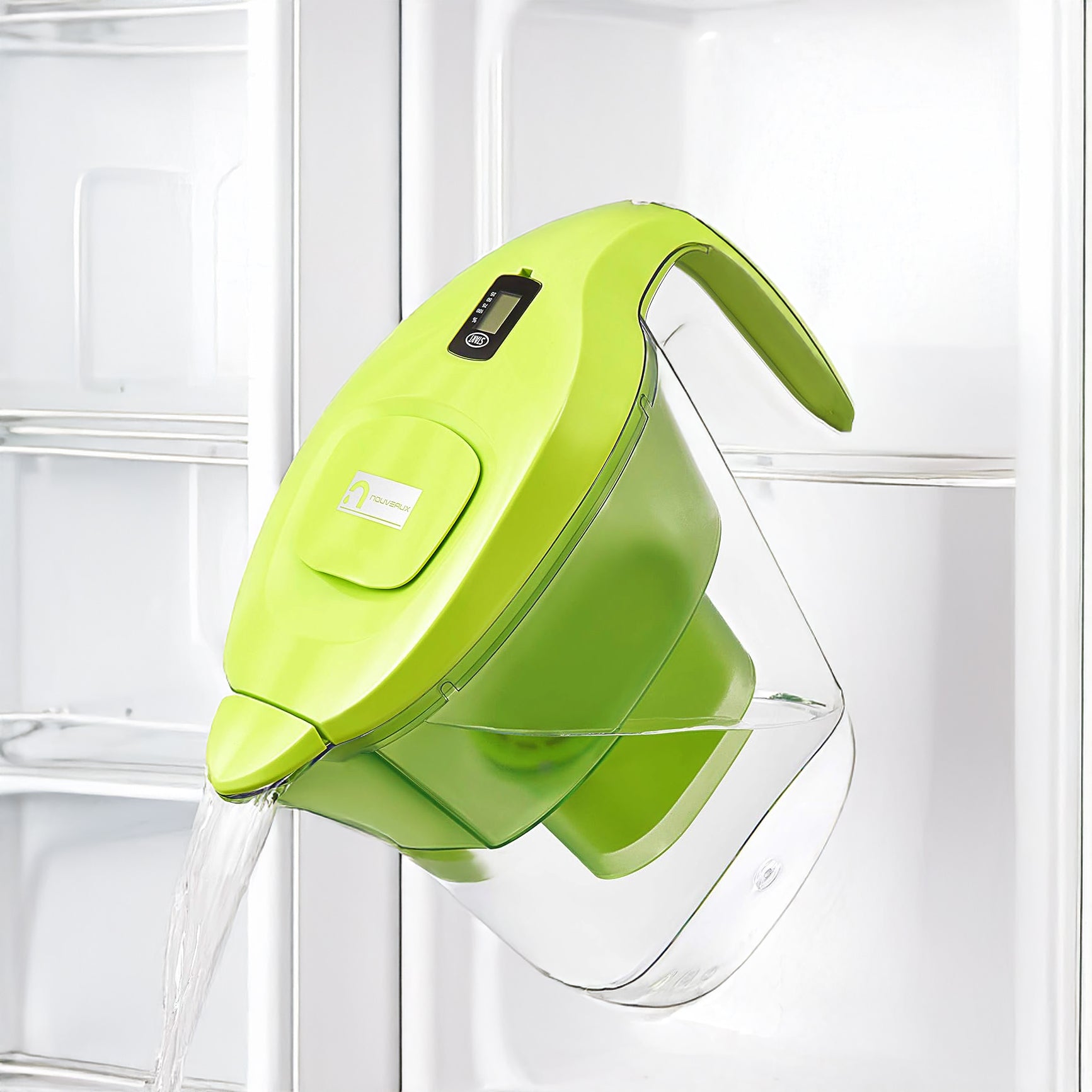 Nouveaux 2.7L Water Filter Jug – Reduces impurities. Includes 1x 3-Month (90days) Filter
