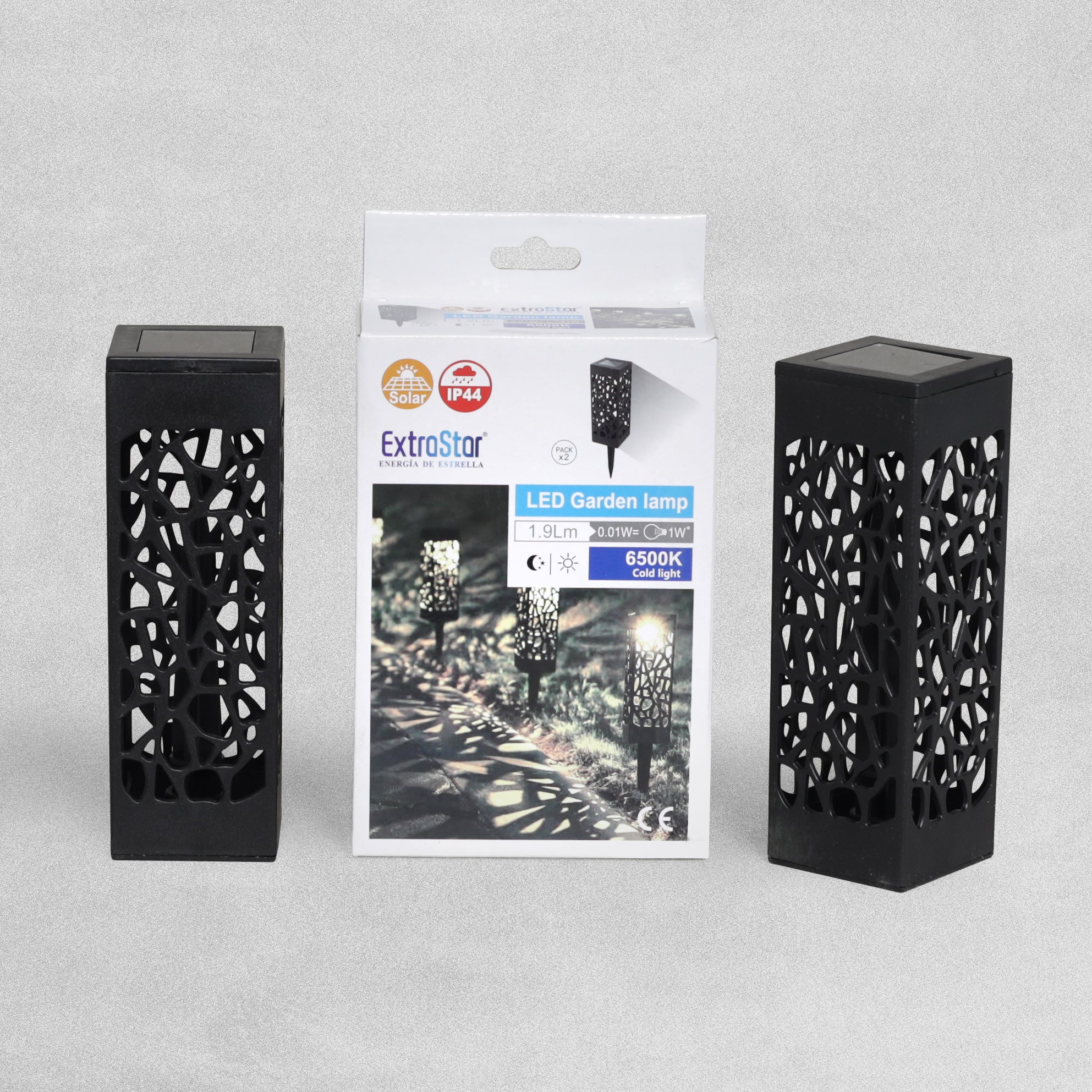 ExtraStar LED Garden Stake Lights / Lanterns - Pack of 2