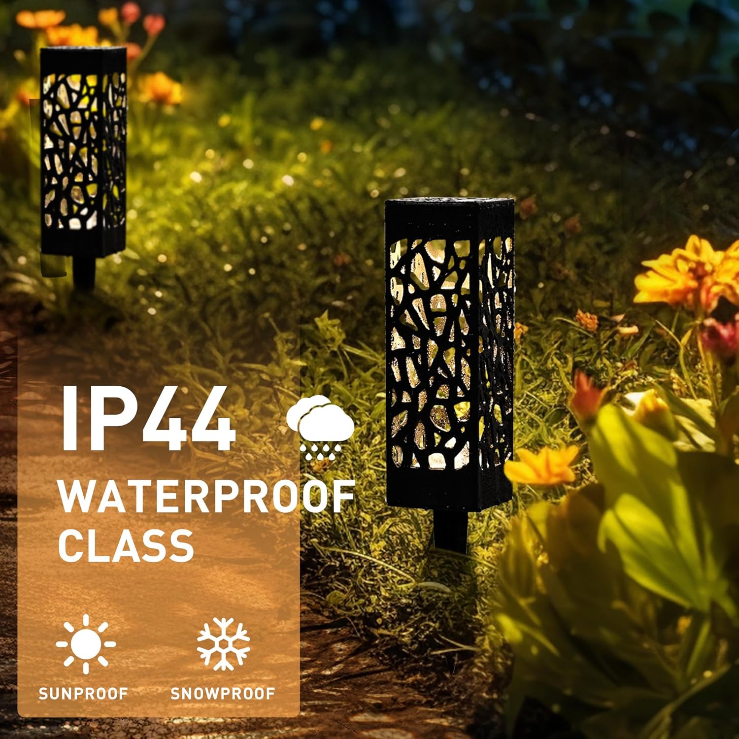 ExtraStar LED Garden Stake Lights / Lanterns - Pack of 2