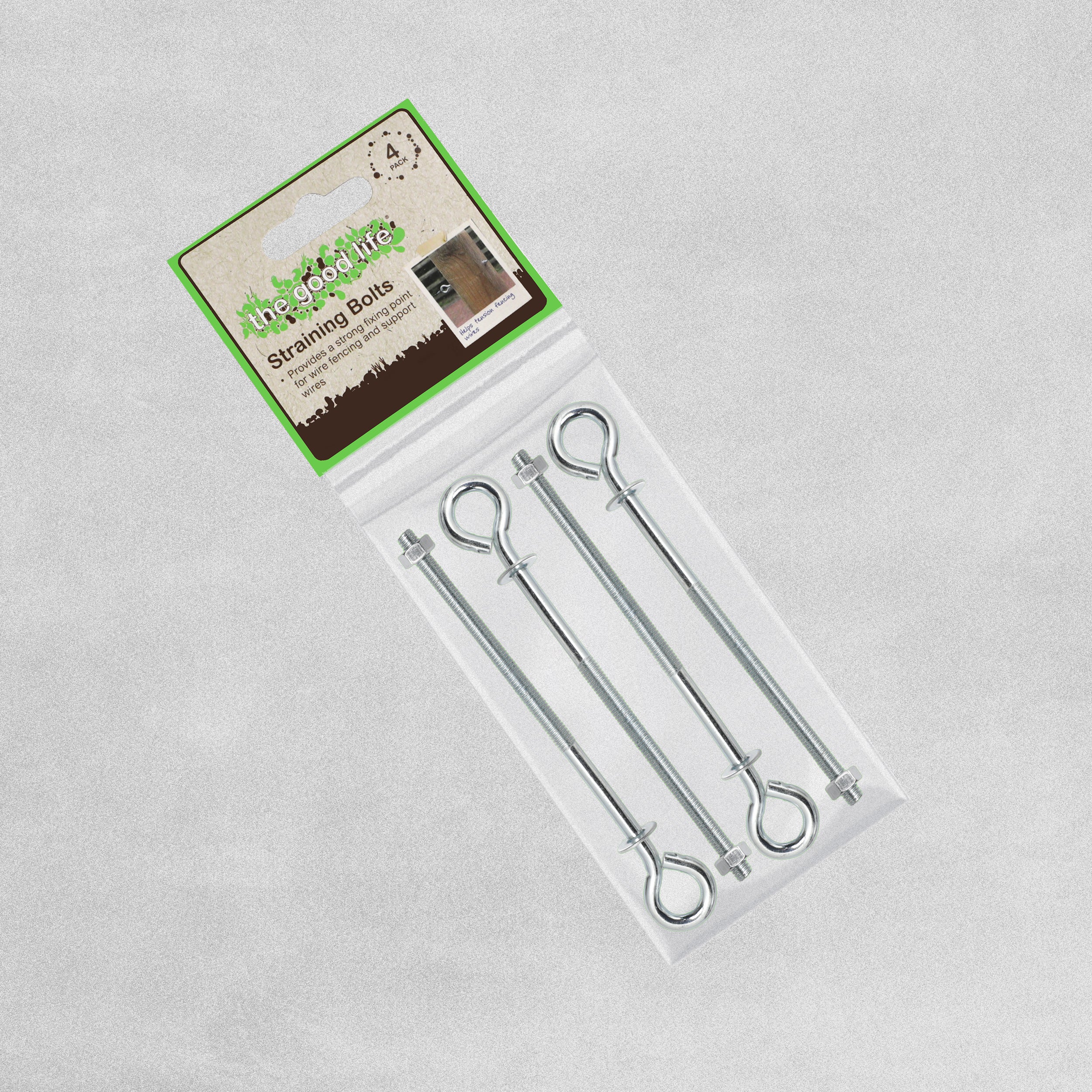 The Good Life Wire Straining Bolts 14cm - 4 pack