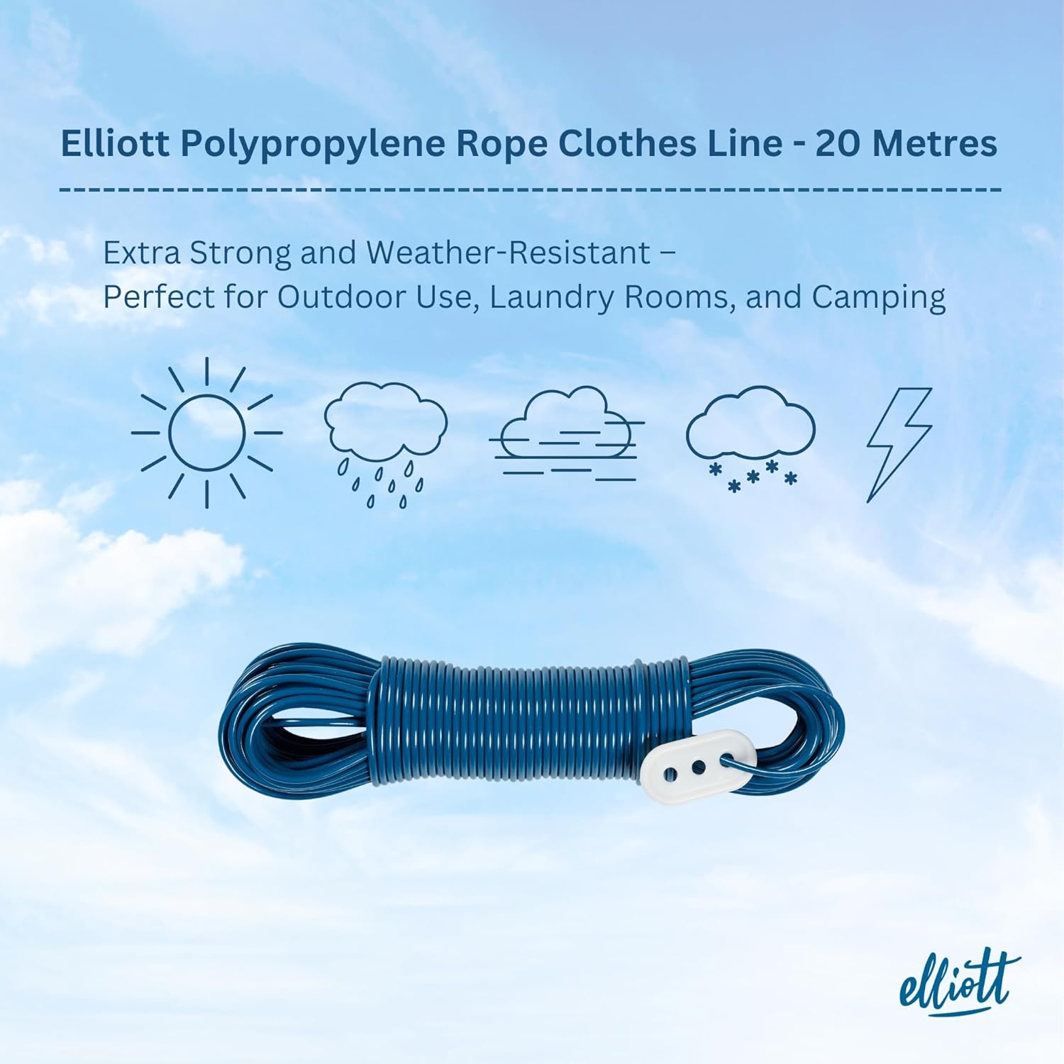 Elliott Steel Core Clothes Line - 25m