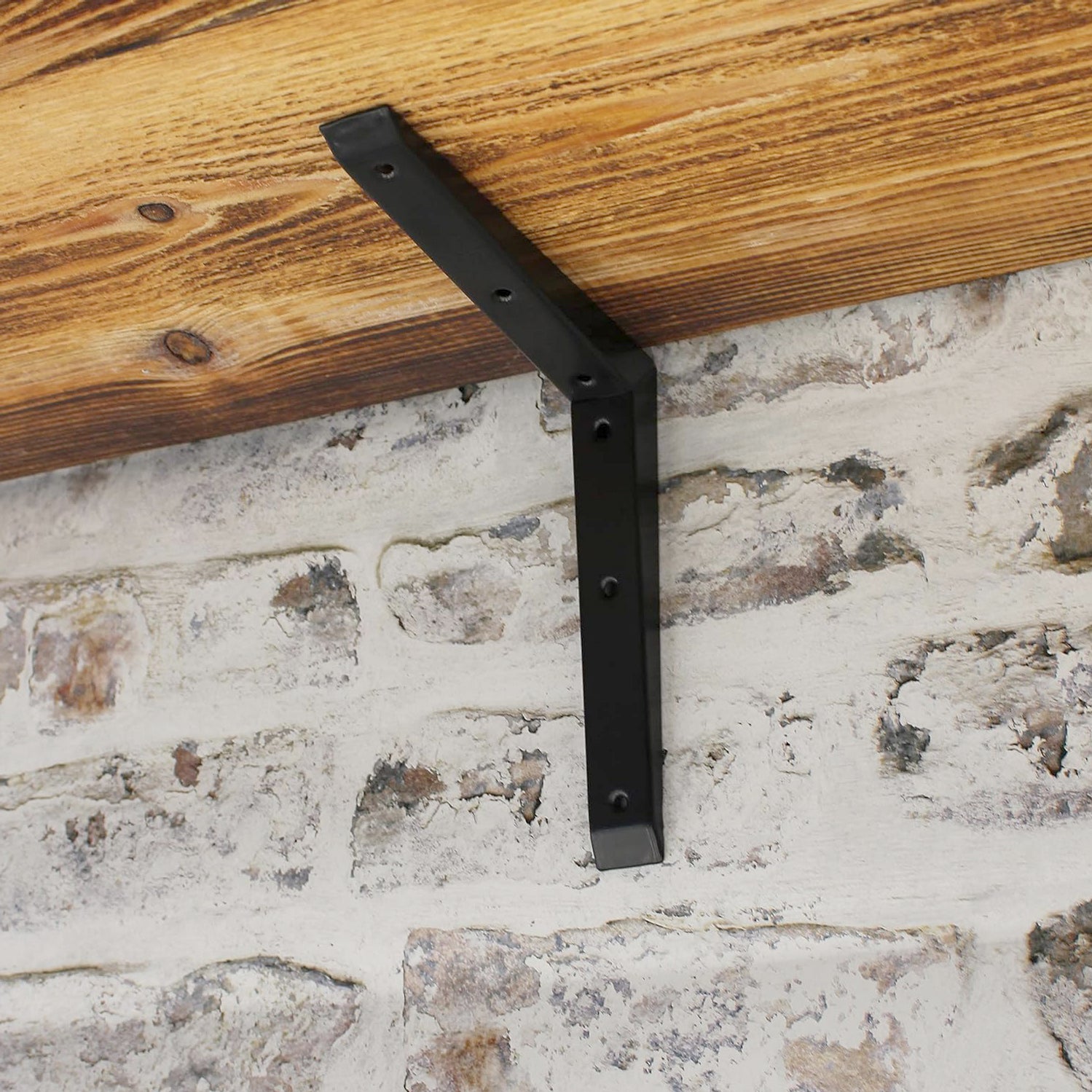 Prosolve Black Mitred Shelf Brackets - Various Sizes Available