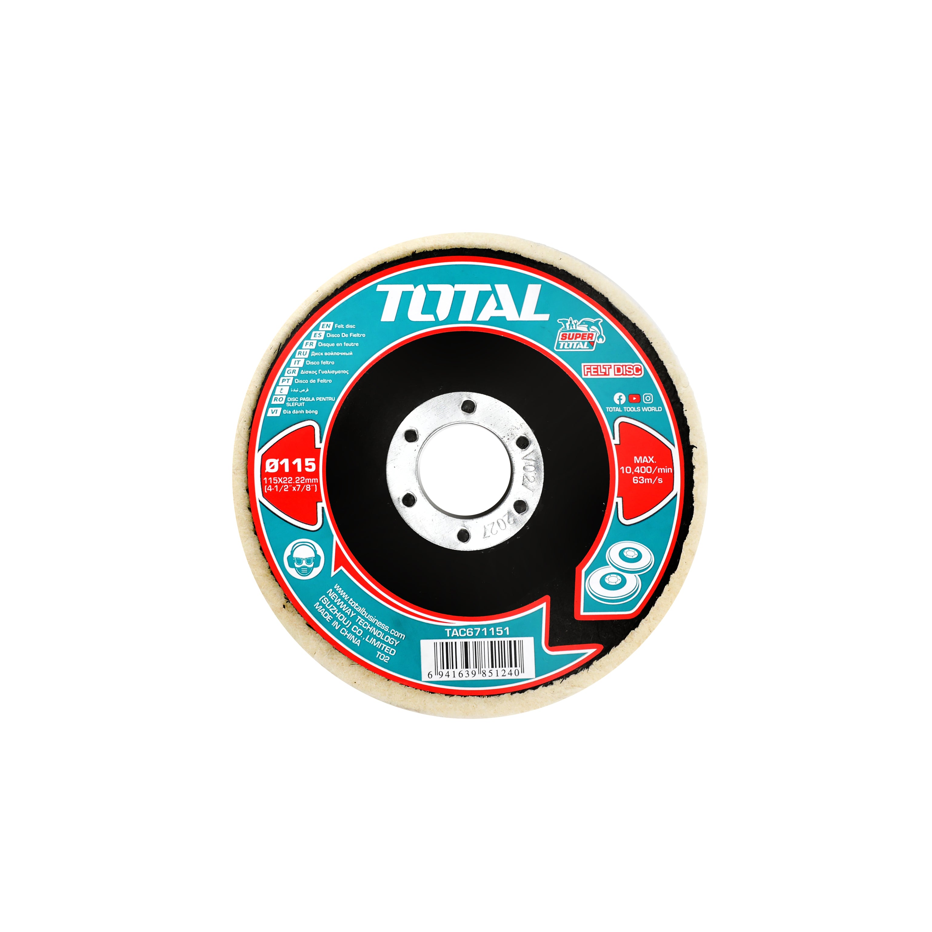 Total Felt Disc - 115mm - TAC671151