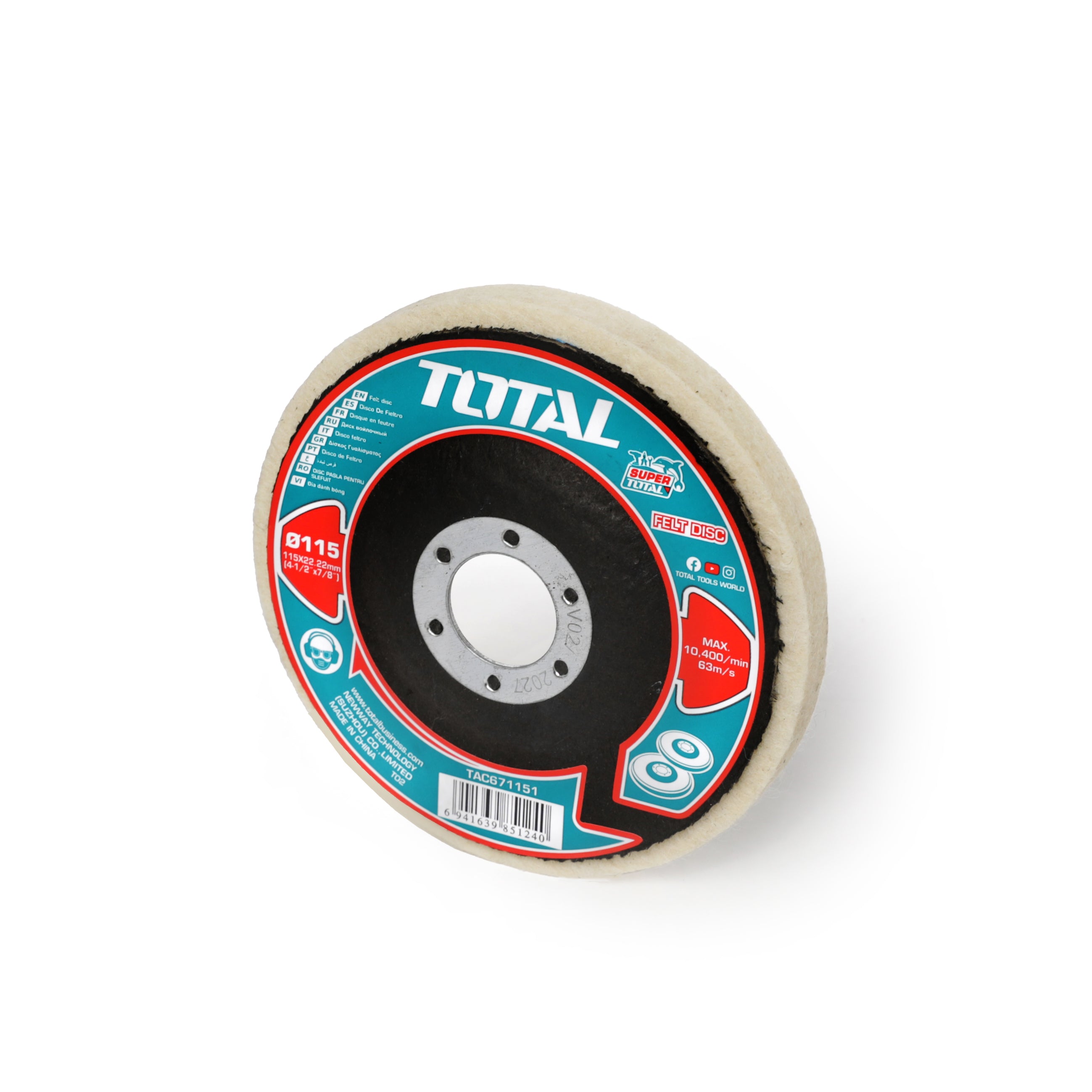 Total Felt Disc - 115mm - TAC671151