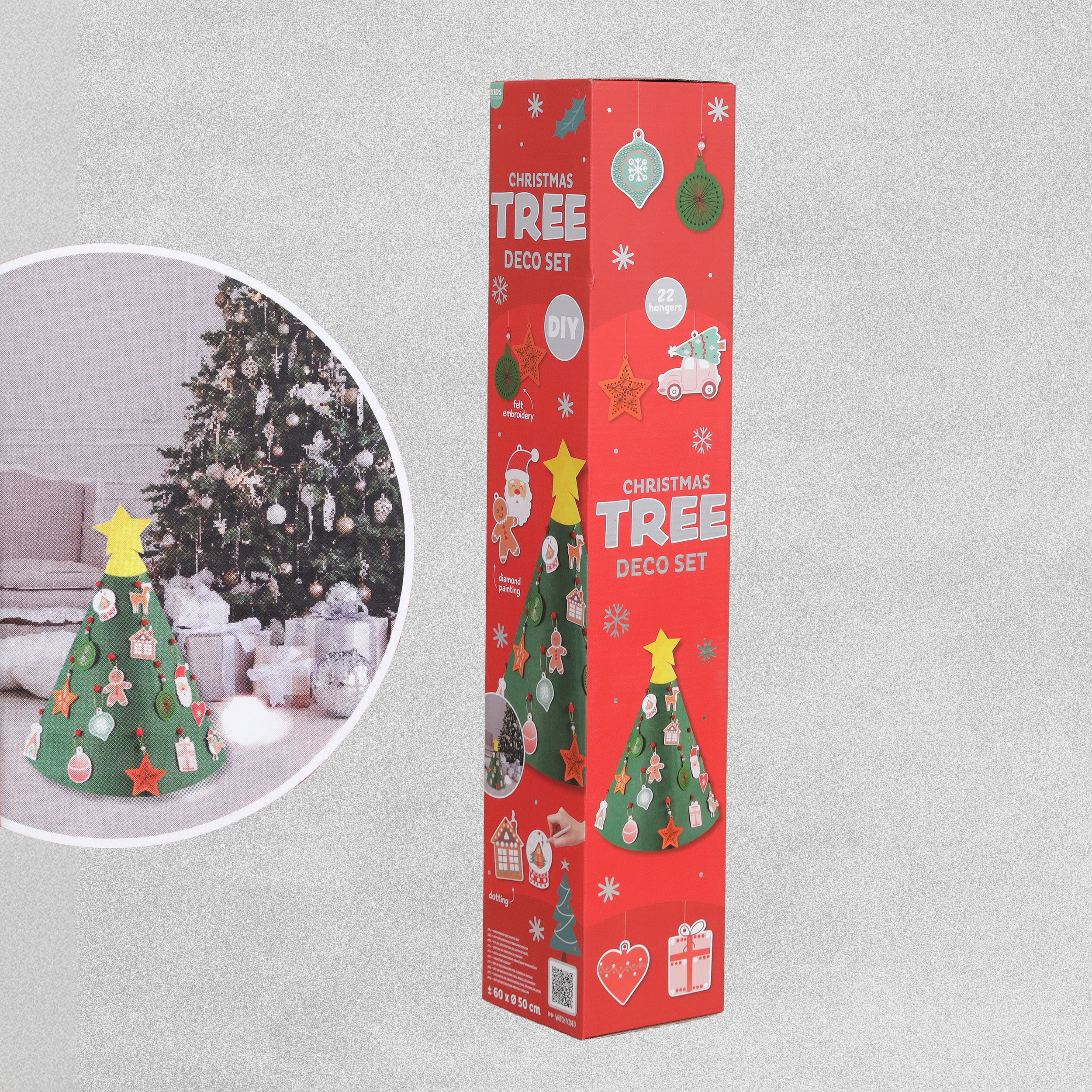 Felt Christmas Tree Deco Set various design's
