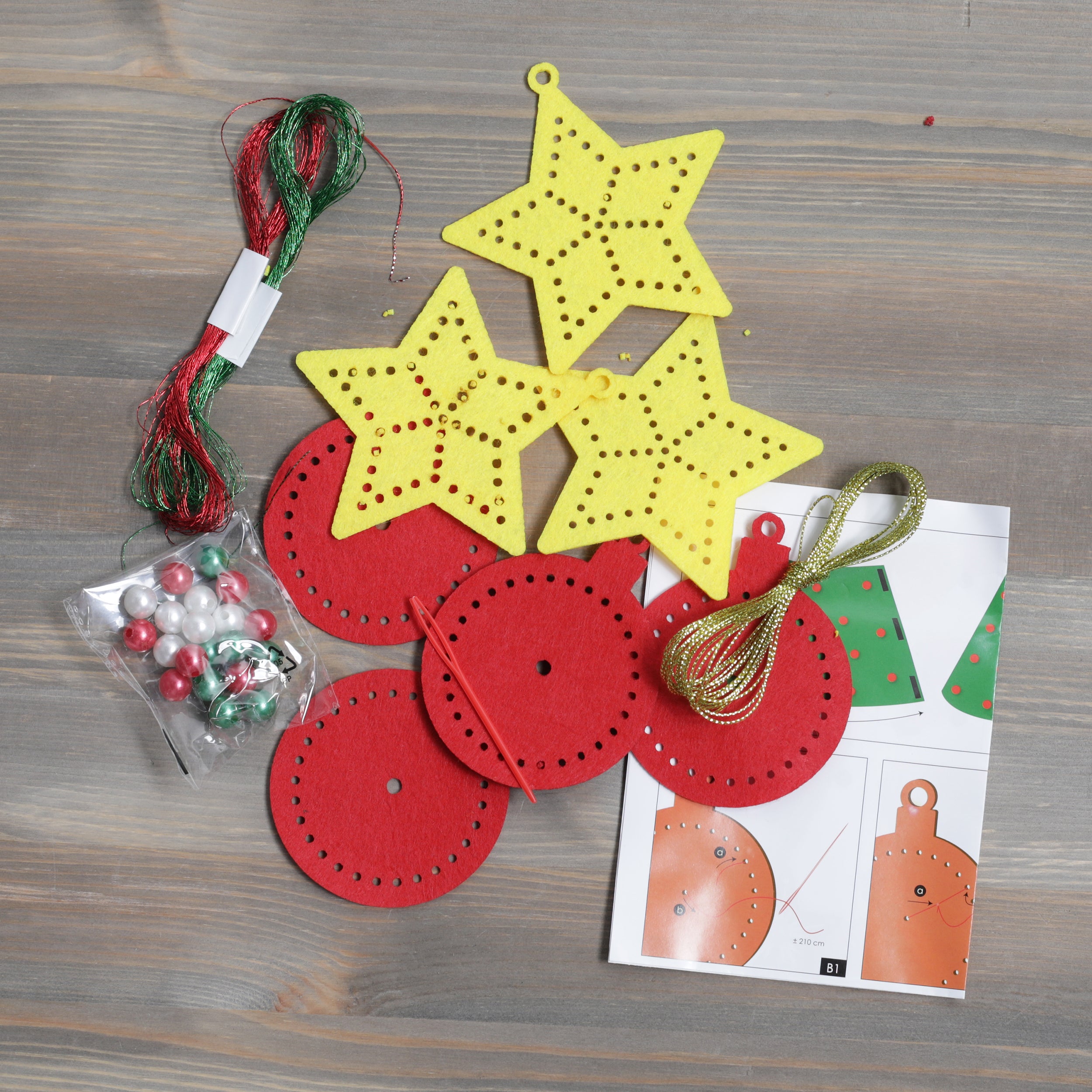 Felt Christmas Tree Deco Set various design's