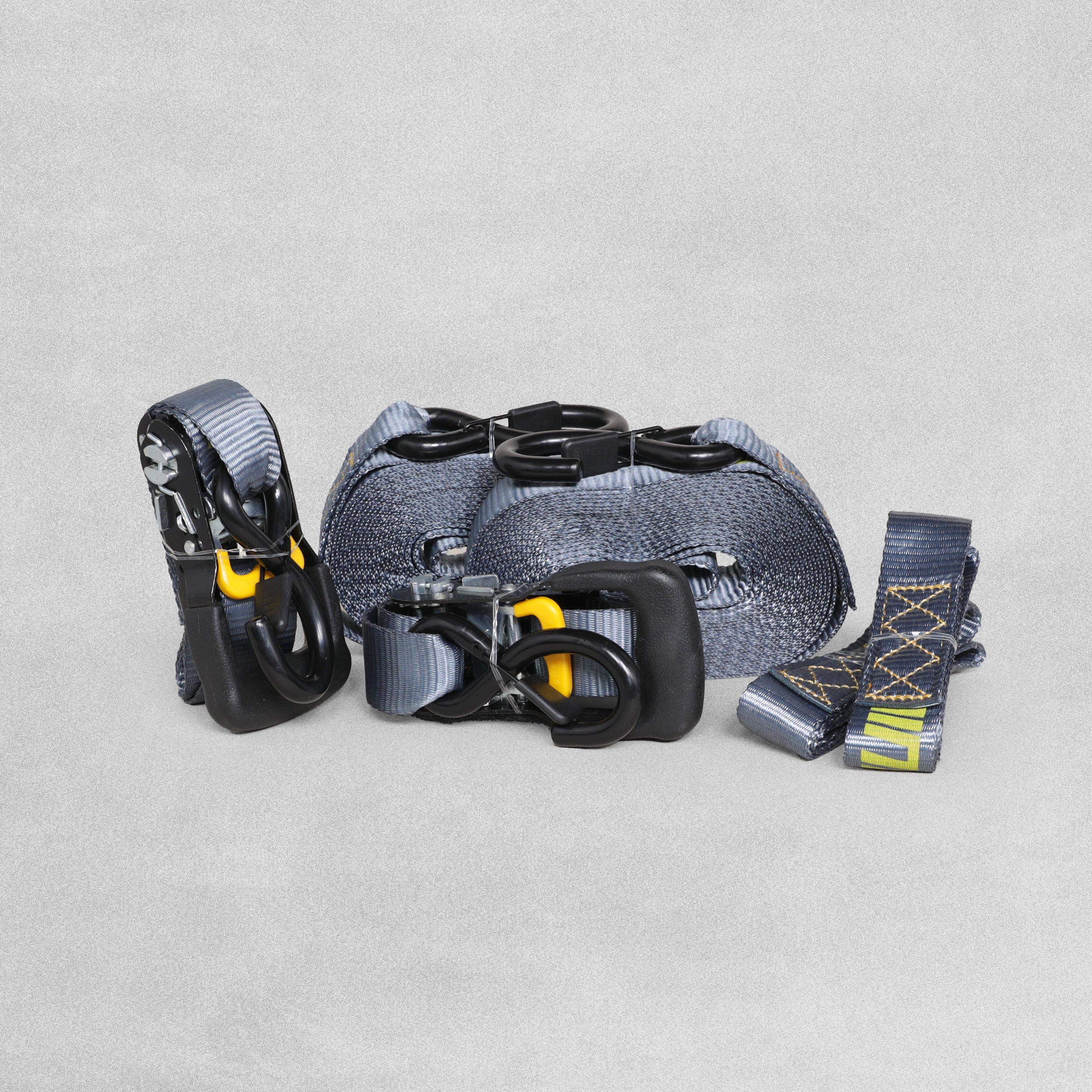 Builder Pro Heavy Duty Ratchet Tie Downs - 2pcs - 7.5m x 38mm