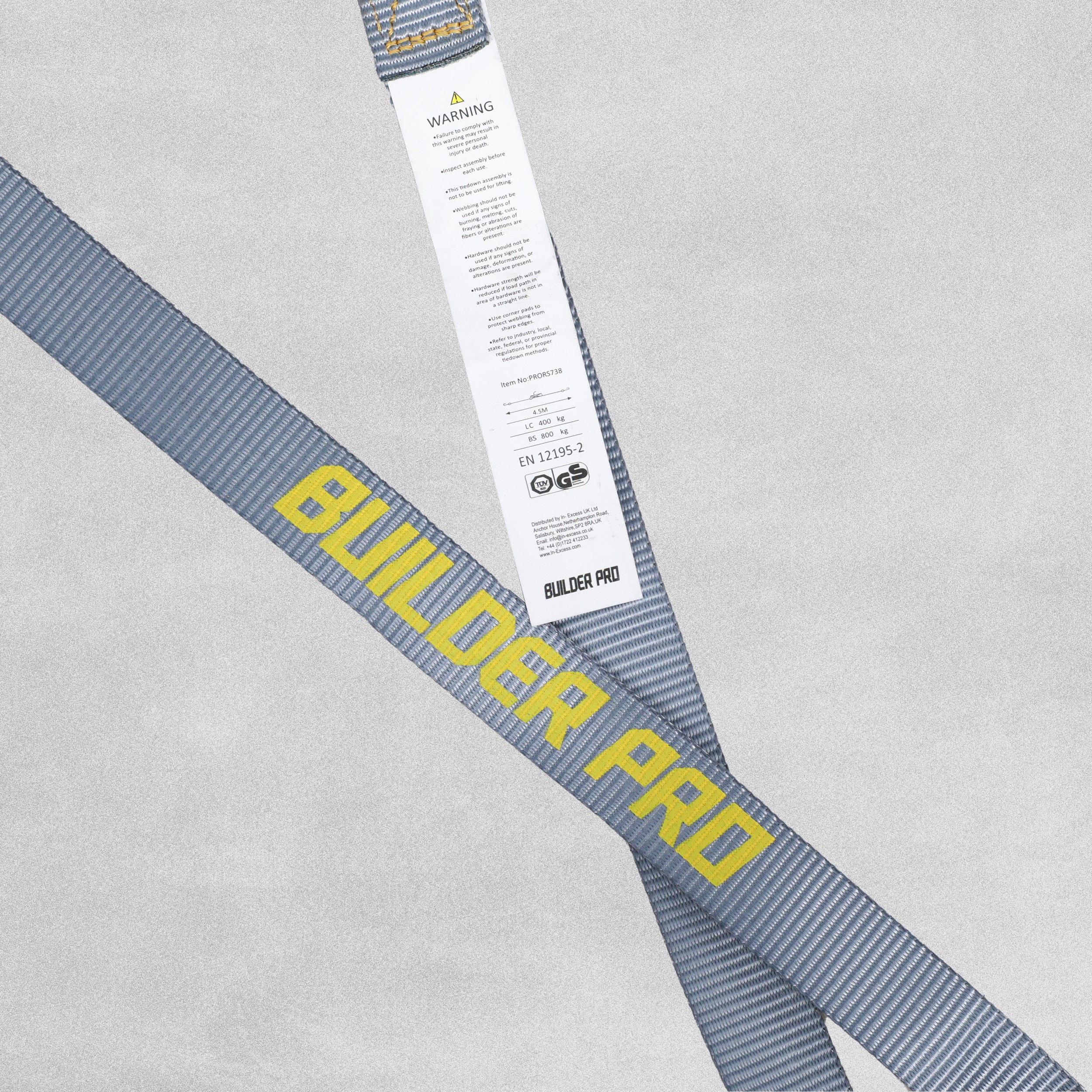 Builder Pro Ratchet Tie Downs - 2pcs - 5m x 25mm