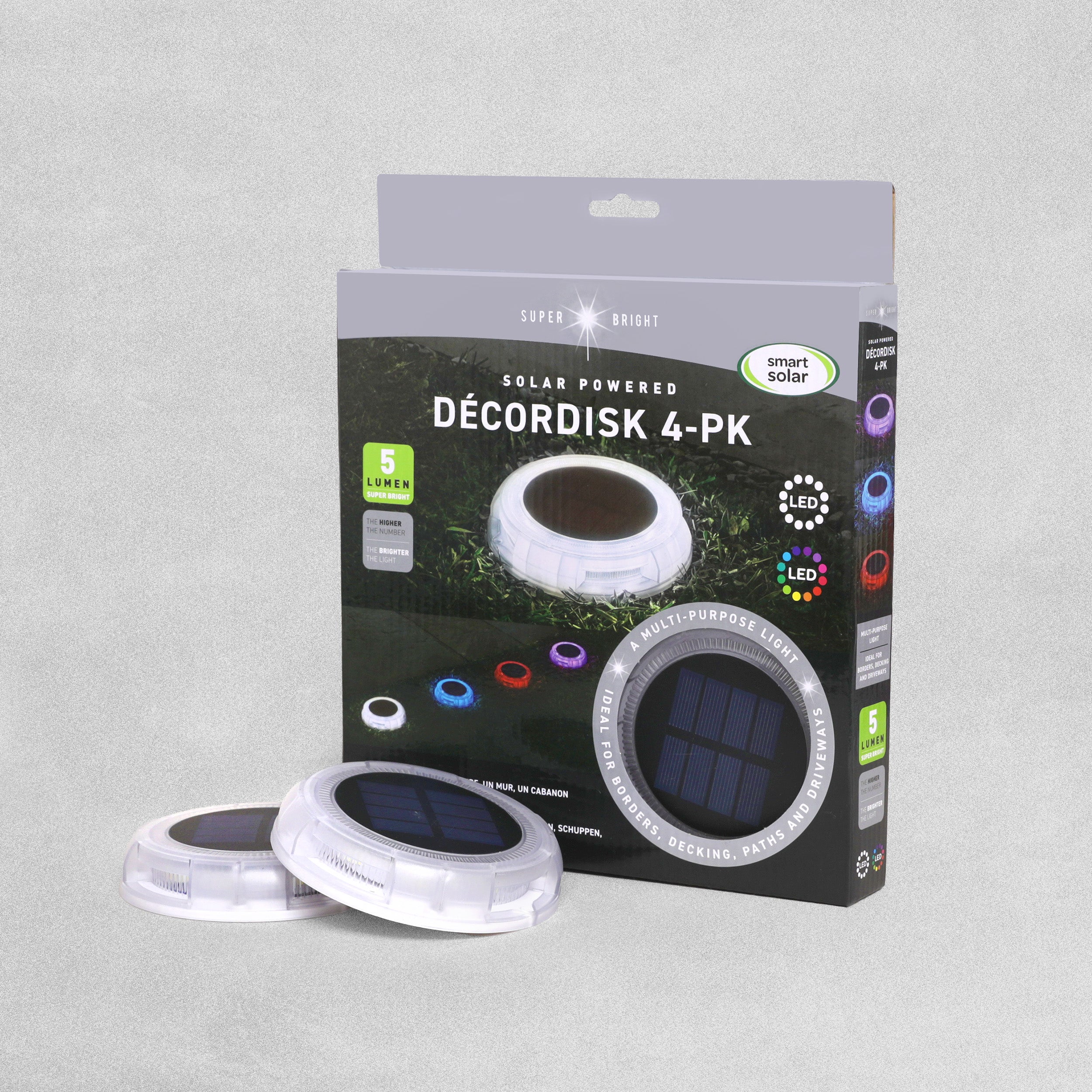 Smart Garden Solar Decor Disk - 4pcs