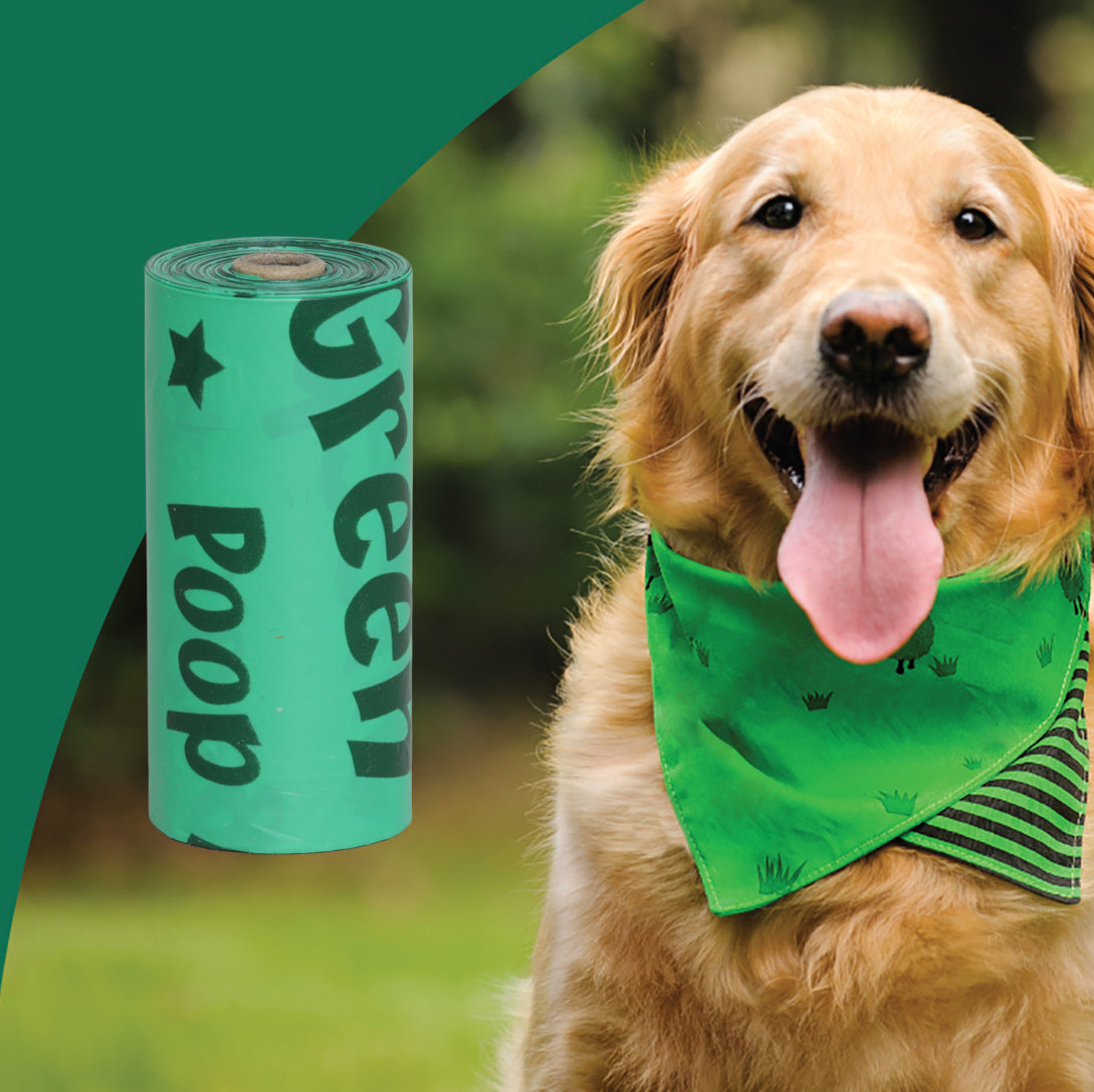 Green Sheep Poop Bags 8 Rolls (120pcs)
