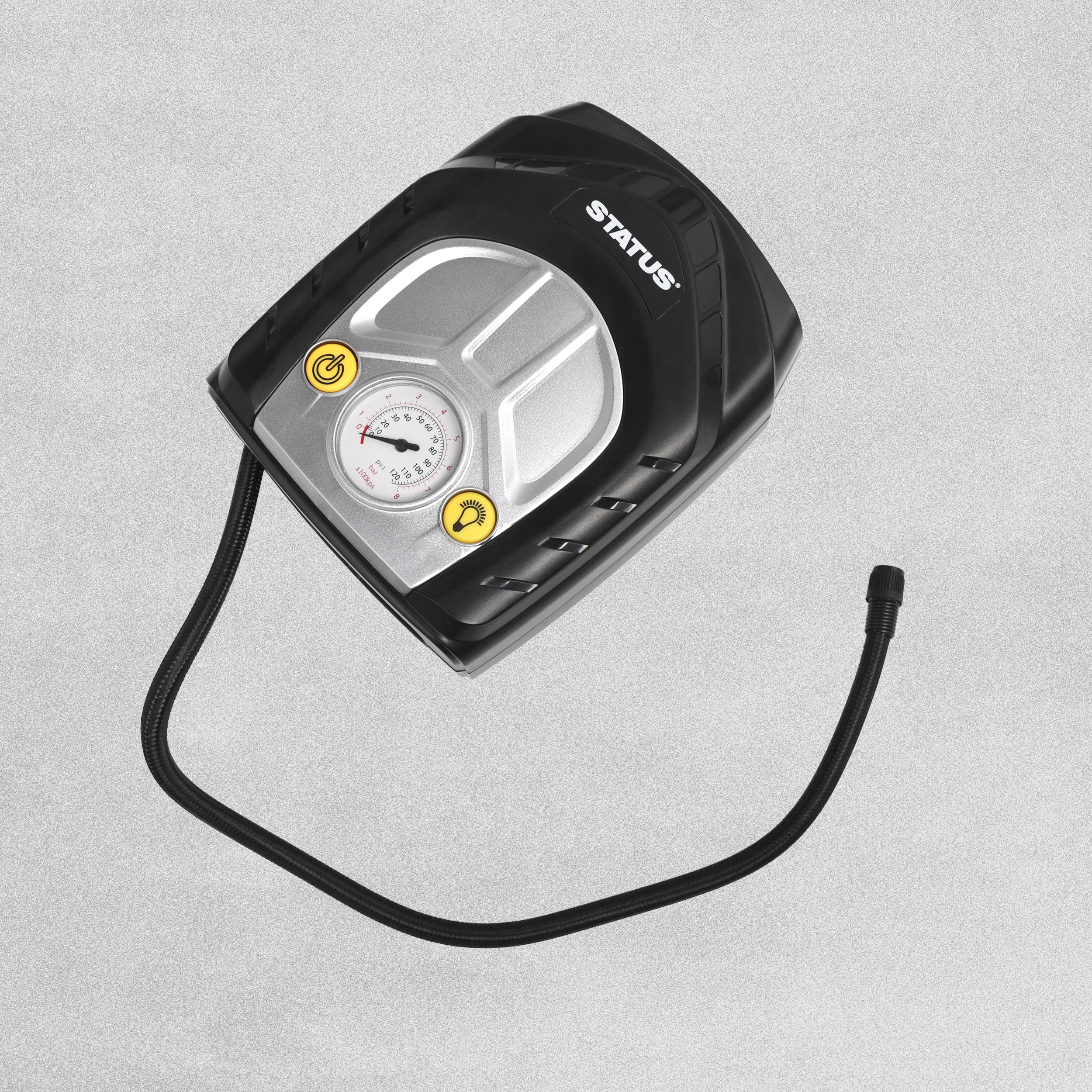 Status Tyre Inflator - 12V with Pressure Gauge