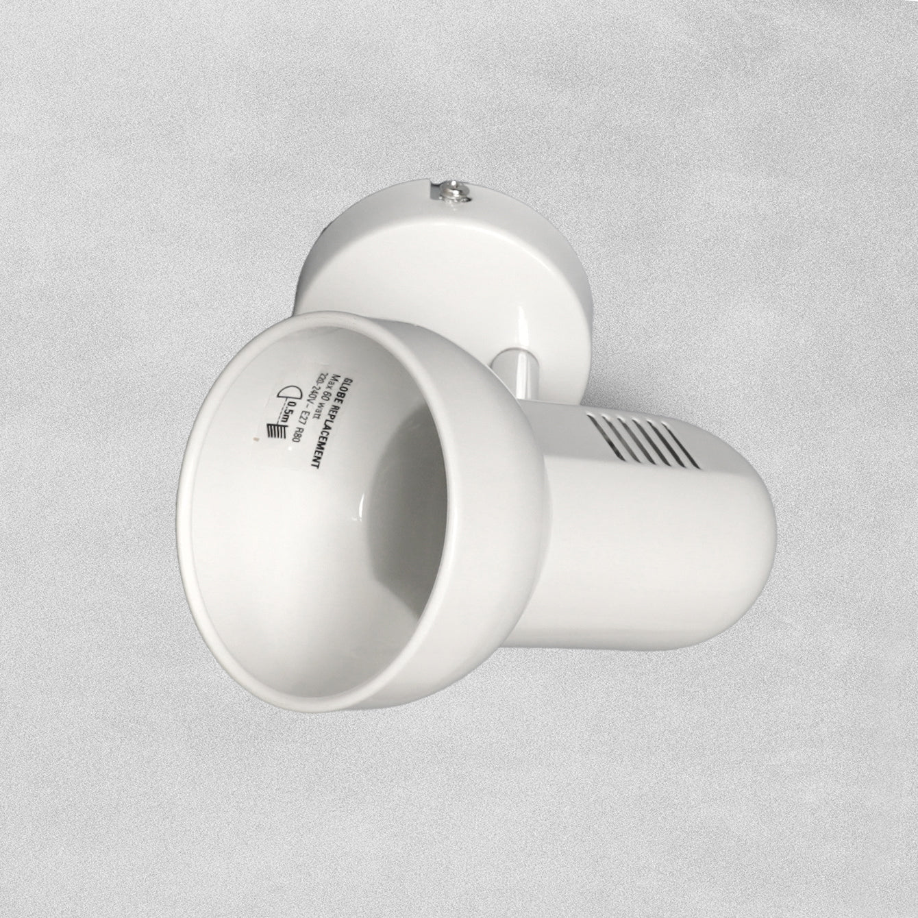 Verve Design R80 Gloss White Decorative Ceiling Spotlight - Owen