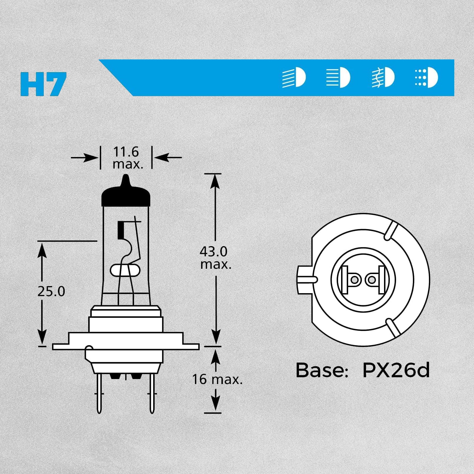 Goodyear Automotive Halogen Bulb H7 1pc