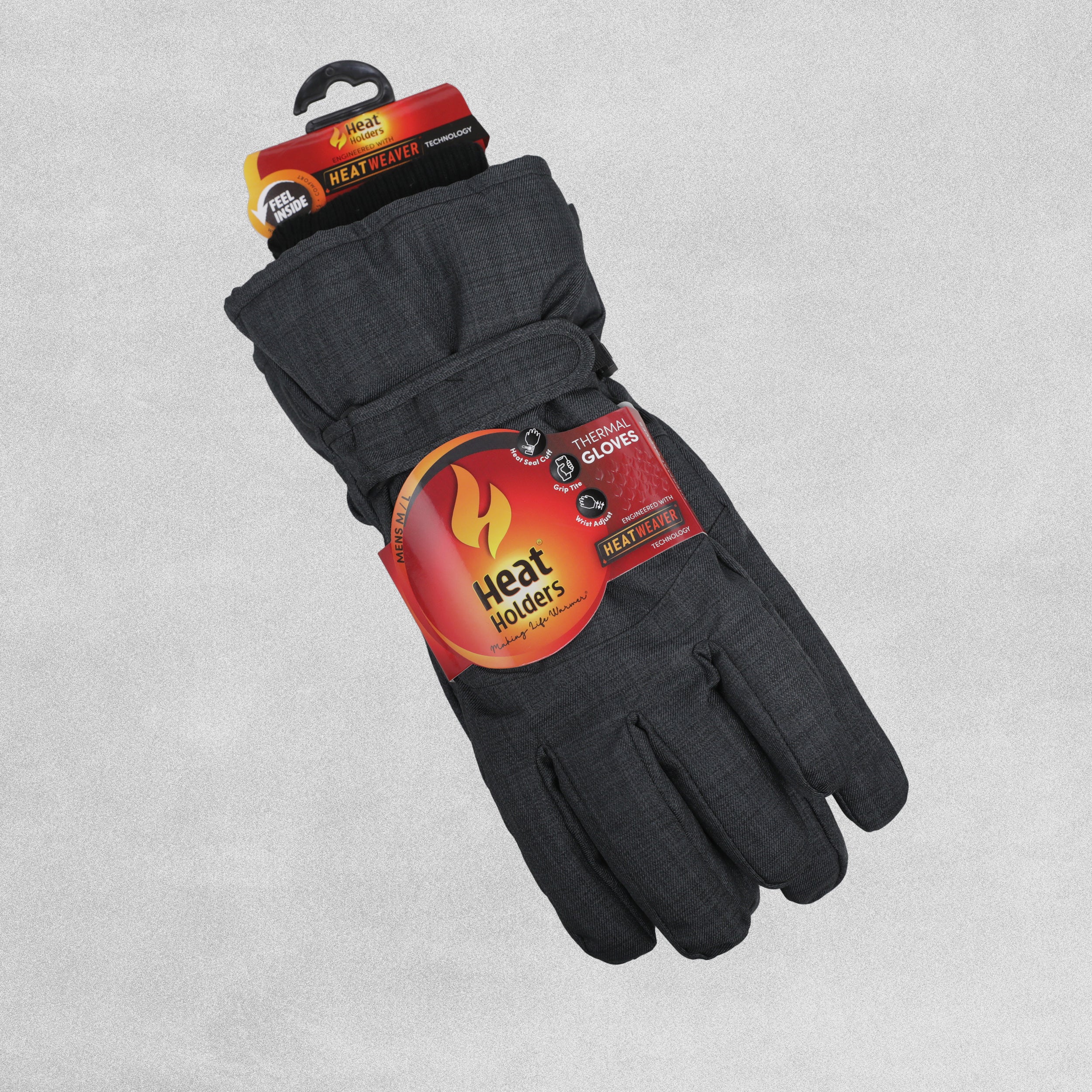 Heat Holders Ladies Thermal Ski Gloves - Grey